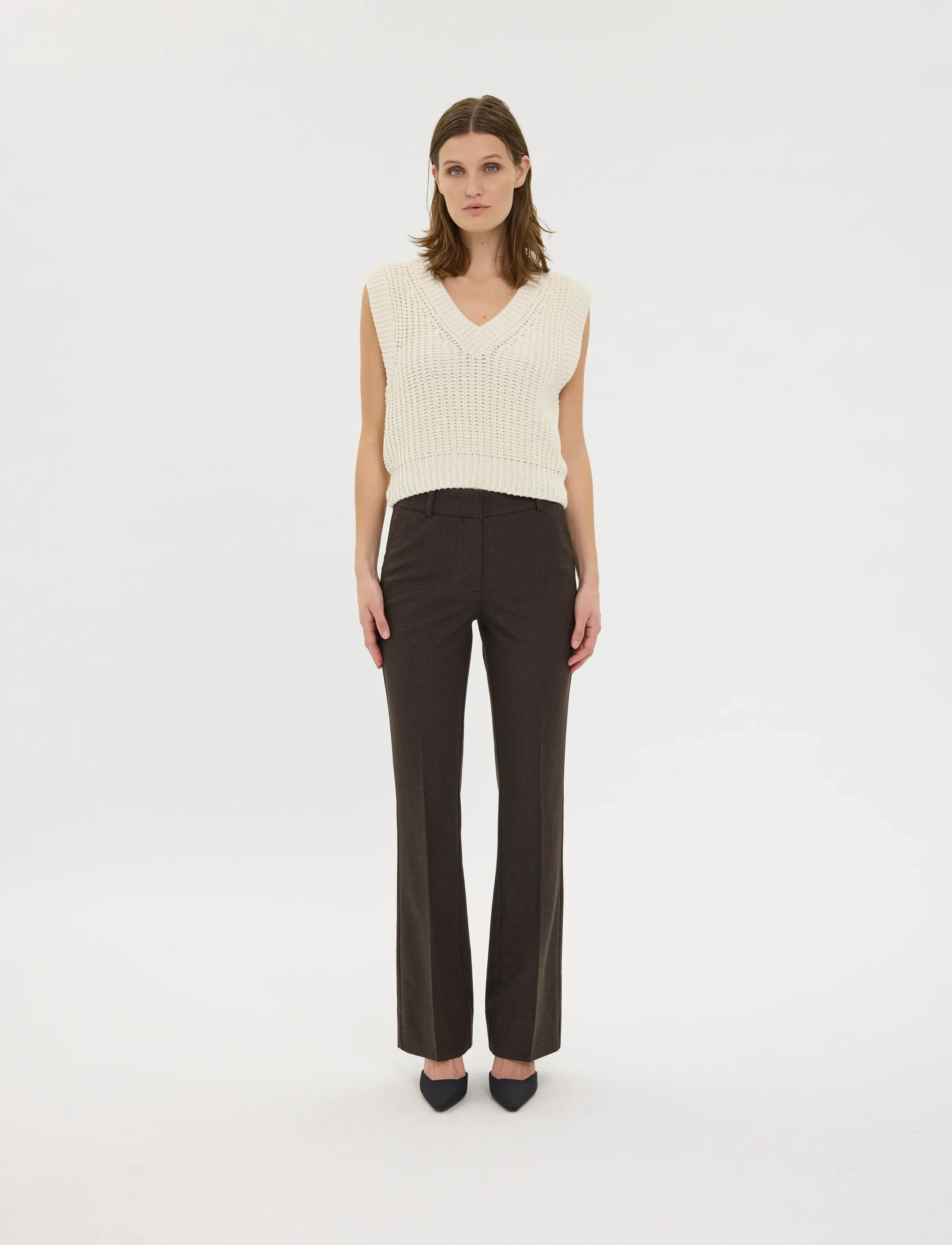 FIVEUNITS Clarafv, 25 Long, Trousers, Braun - Suitpants, Frauen