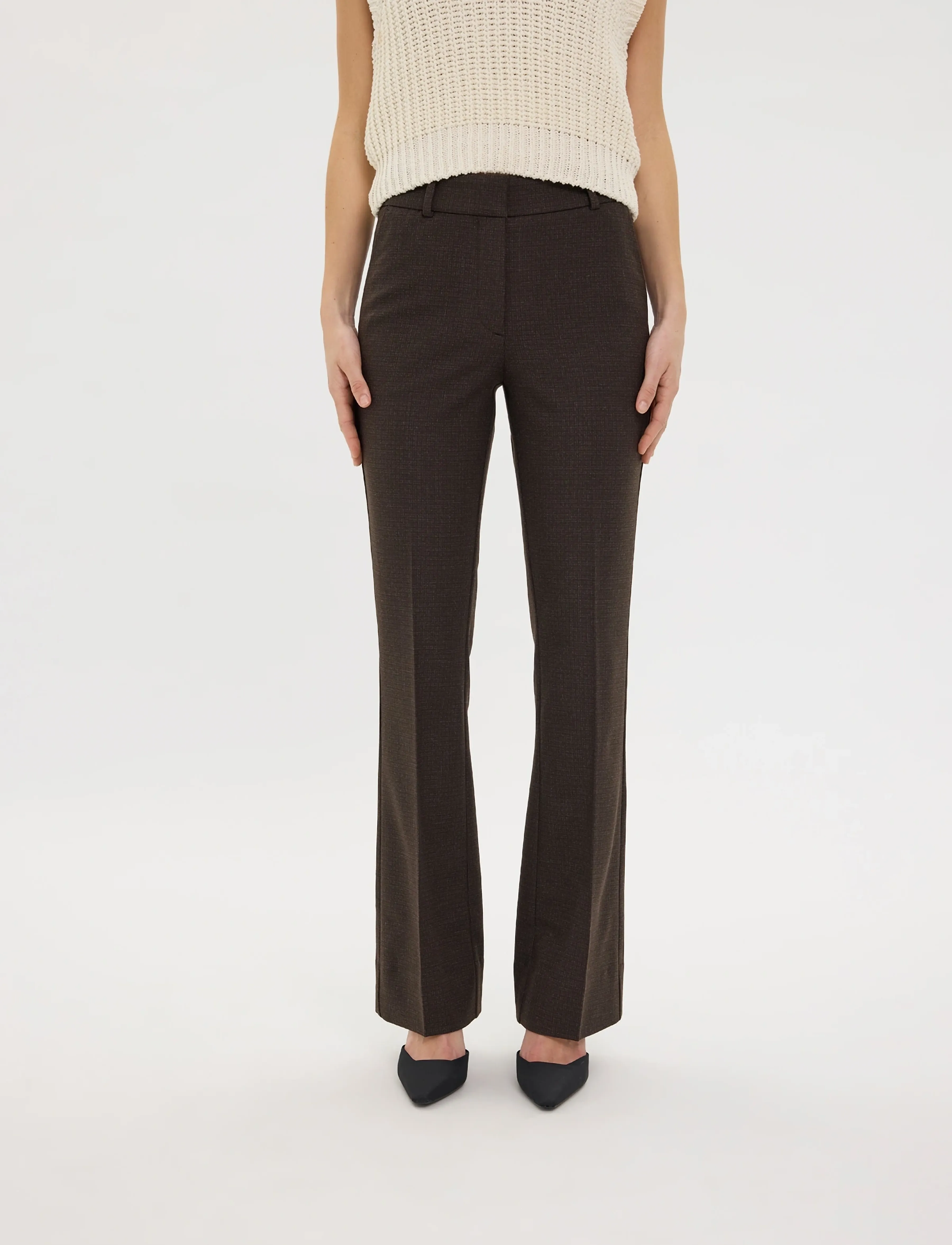 FIVEUNITS - ClaraFV - festmode zu outlet-preisen - mocca check - 3