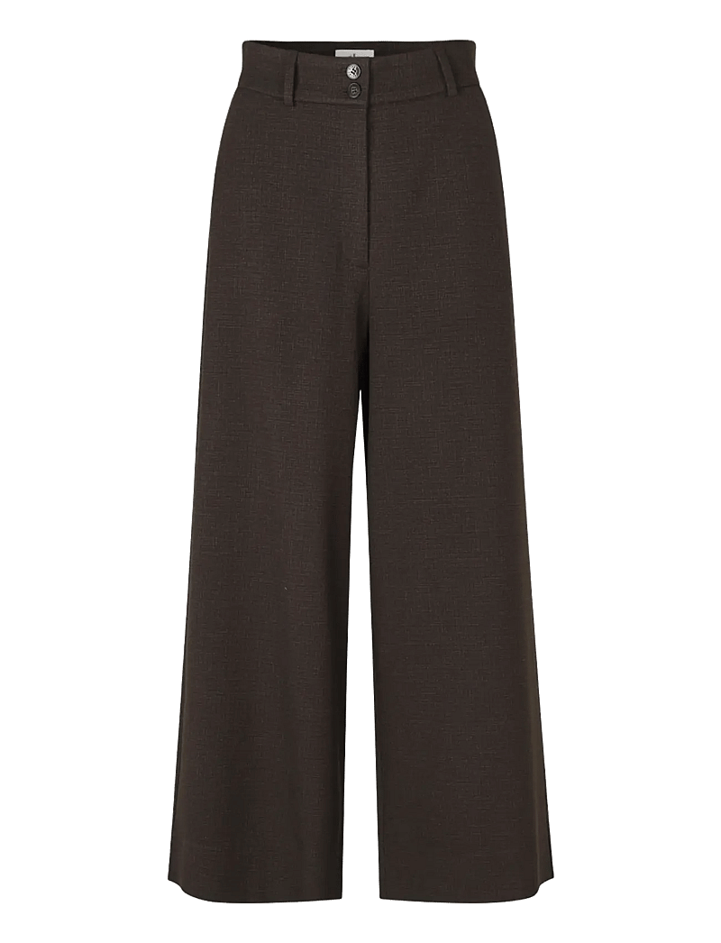 FIVEUNITS - LauraFV - hosen mit weitem bein - mocca check - 1