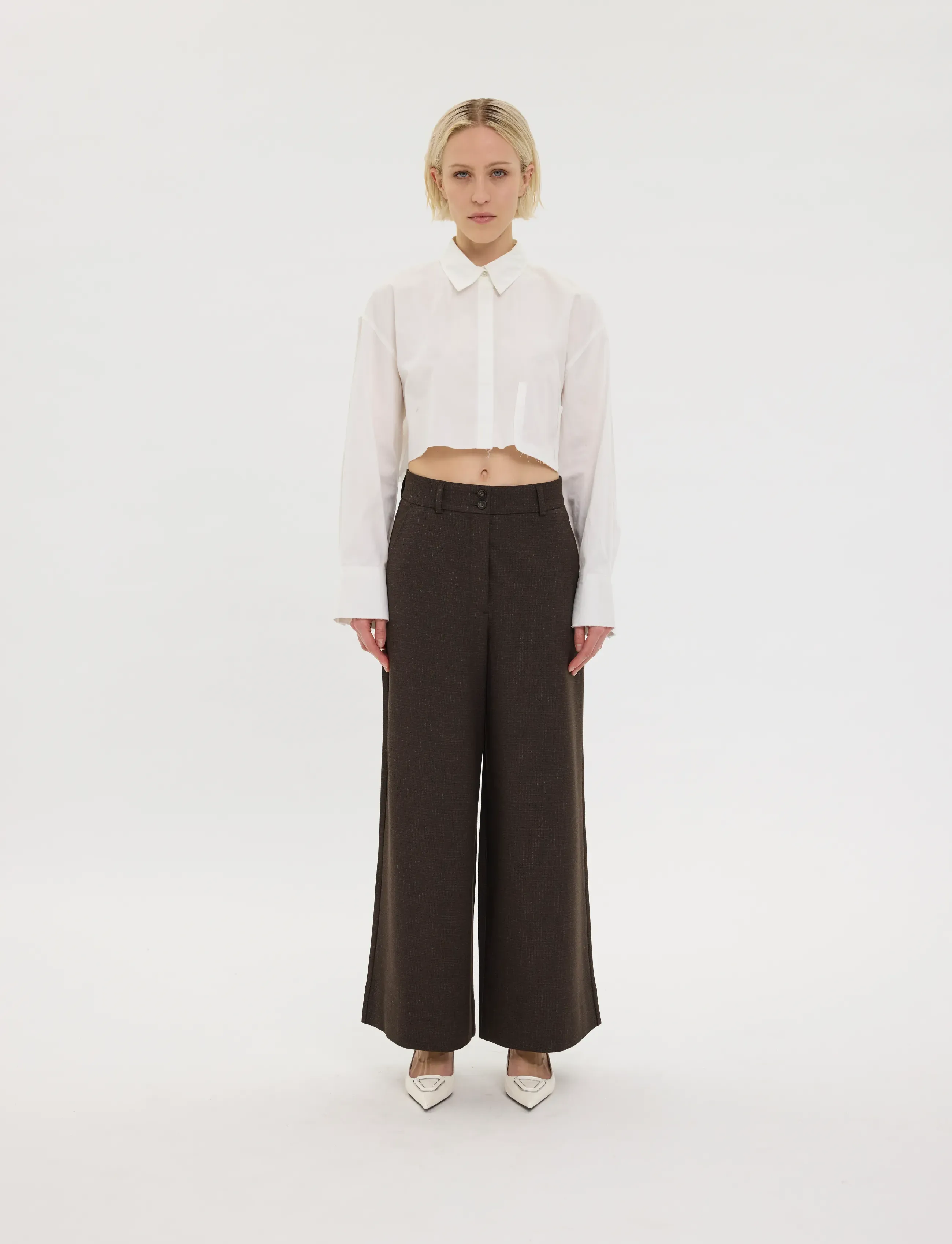 FIVEUNITS LauraFV - Transitional Layering - MOCCA CHECK / brown
