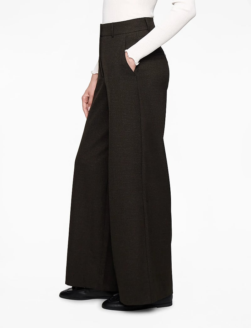 FIVEUNITS - LauraFV - laia säärega püksid - mocca check - 3