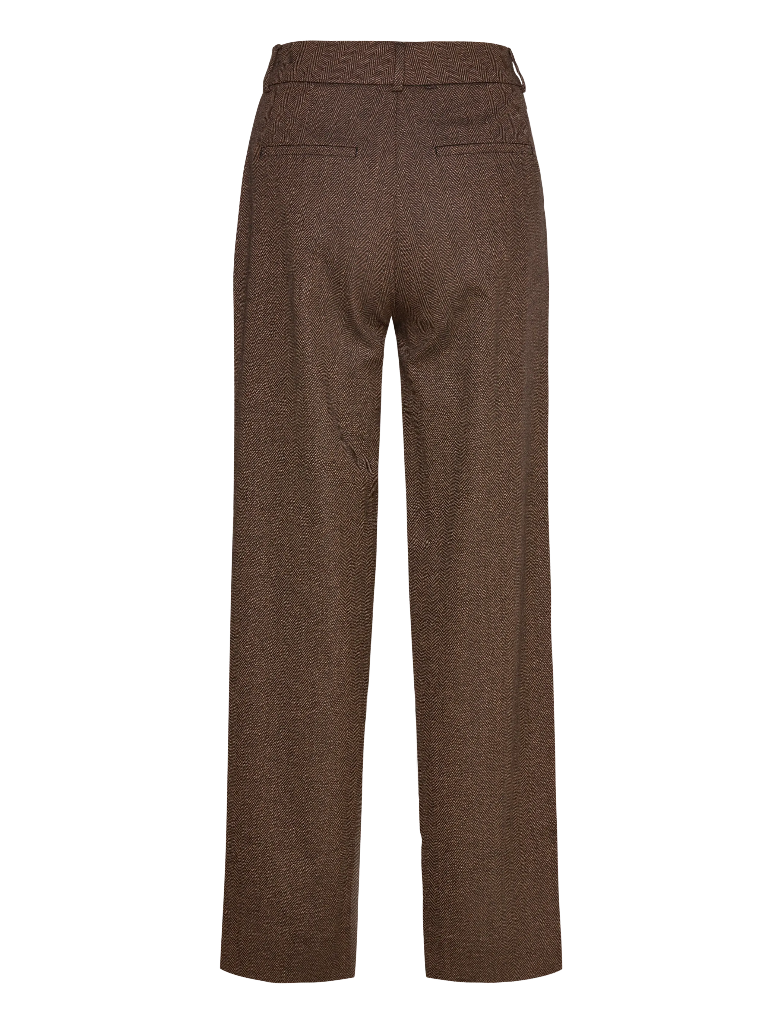FIVEUNITS - DenaFV - bukser med brede ben - maple herringbone - 2