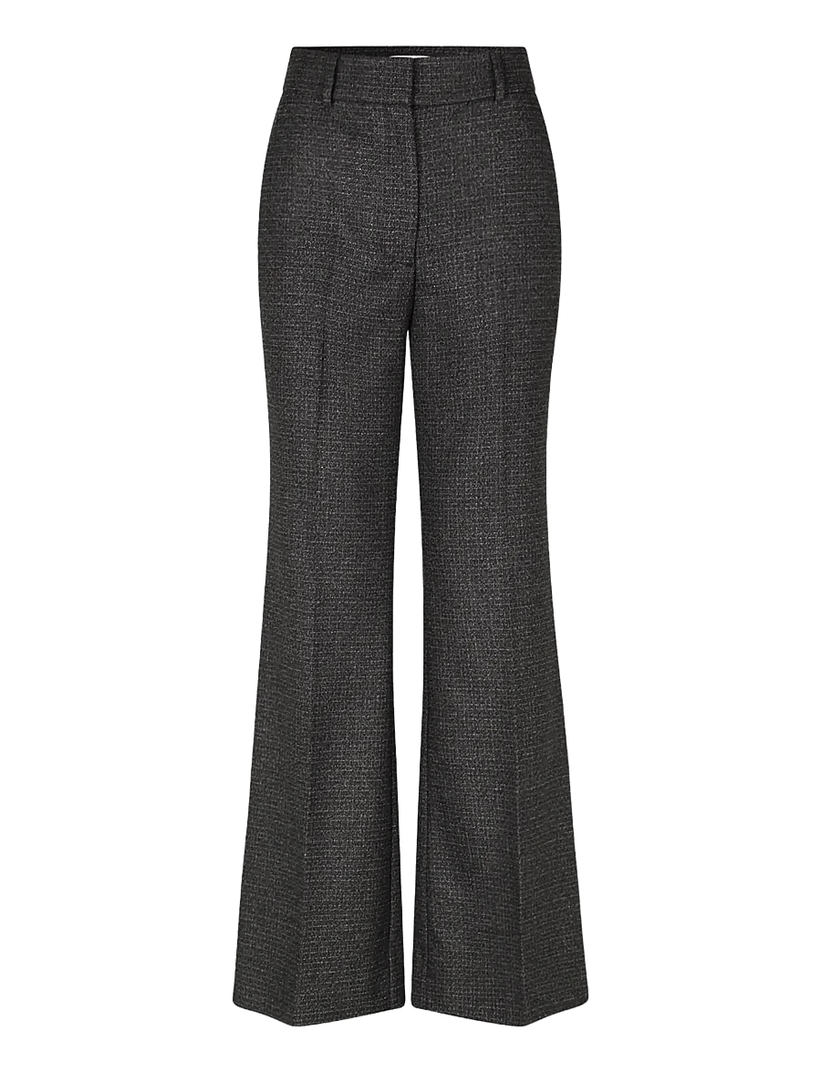FIVEUNITS - OliviaFV - flare bukser - black coffee fusion - 1