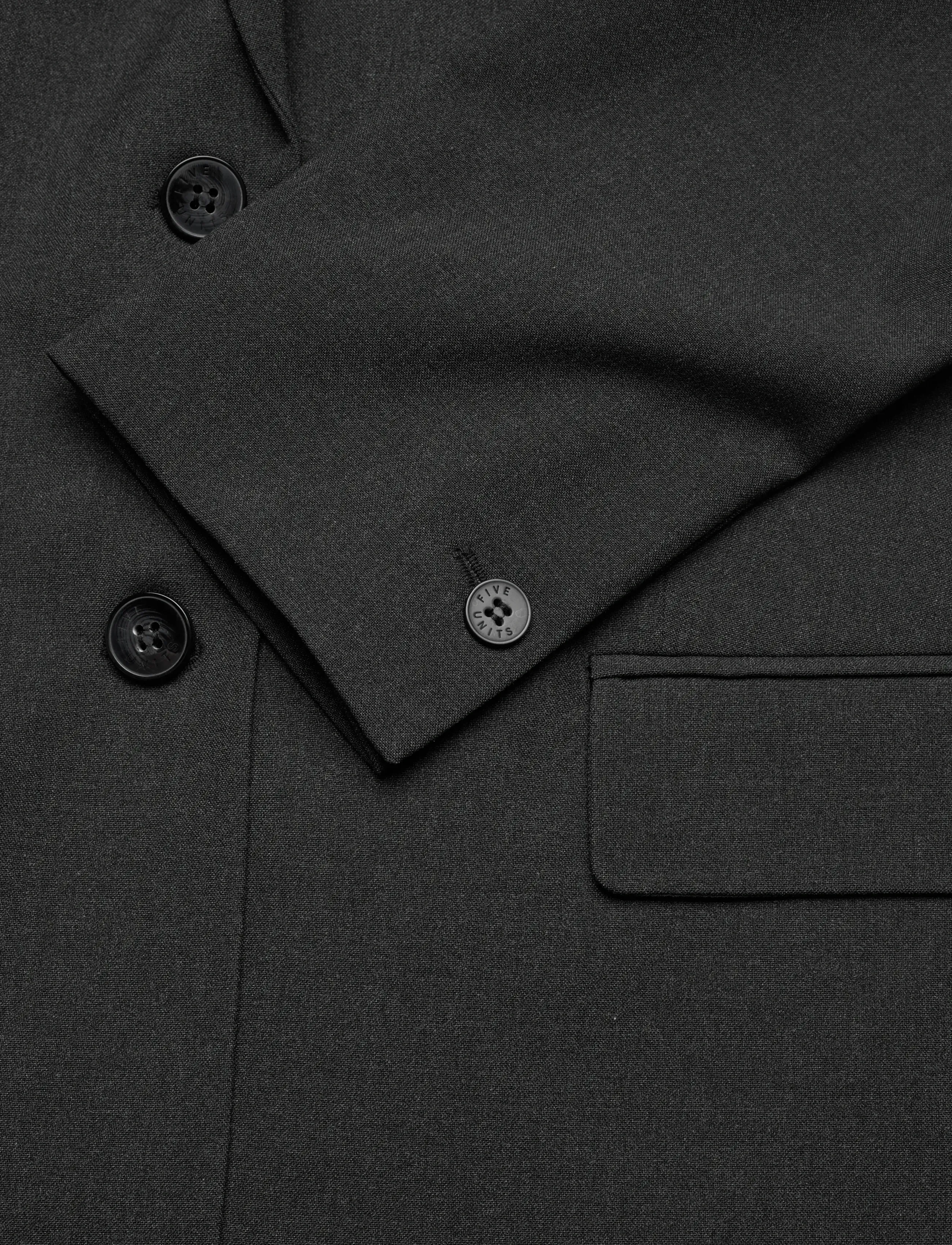 FIVEUNITS - HannahFV - einreihige blazer - charcoal melange - 4