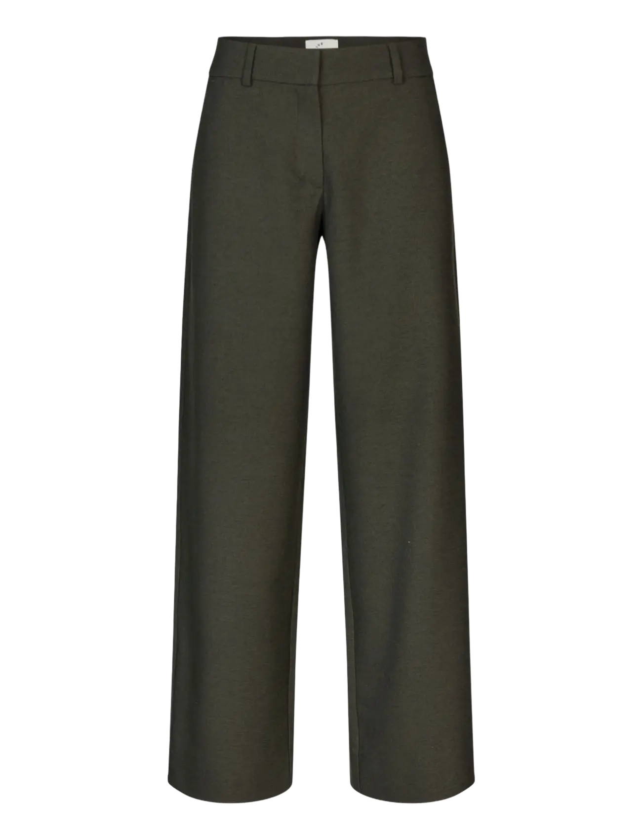 FIVEUNITS - DenaFV - bukser med brede ben - dark green melange - 4