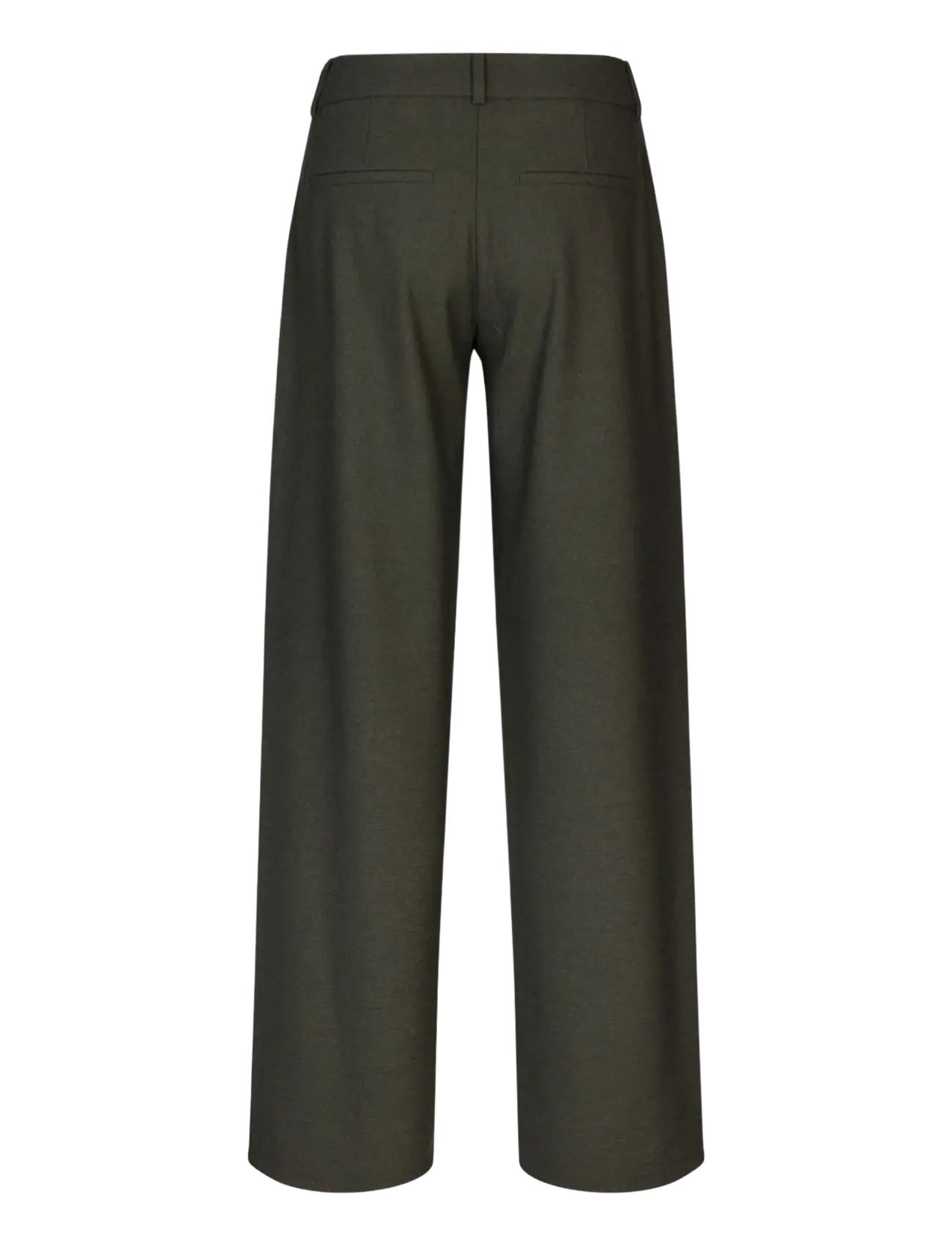FIVEUNITS - DenaFV - bukser med brede ben - dark green melange - 5