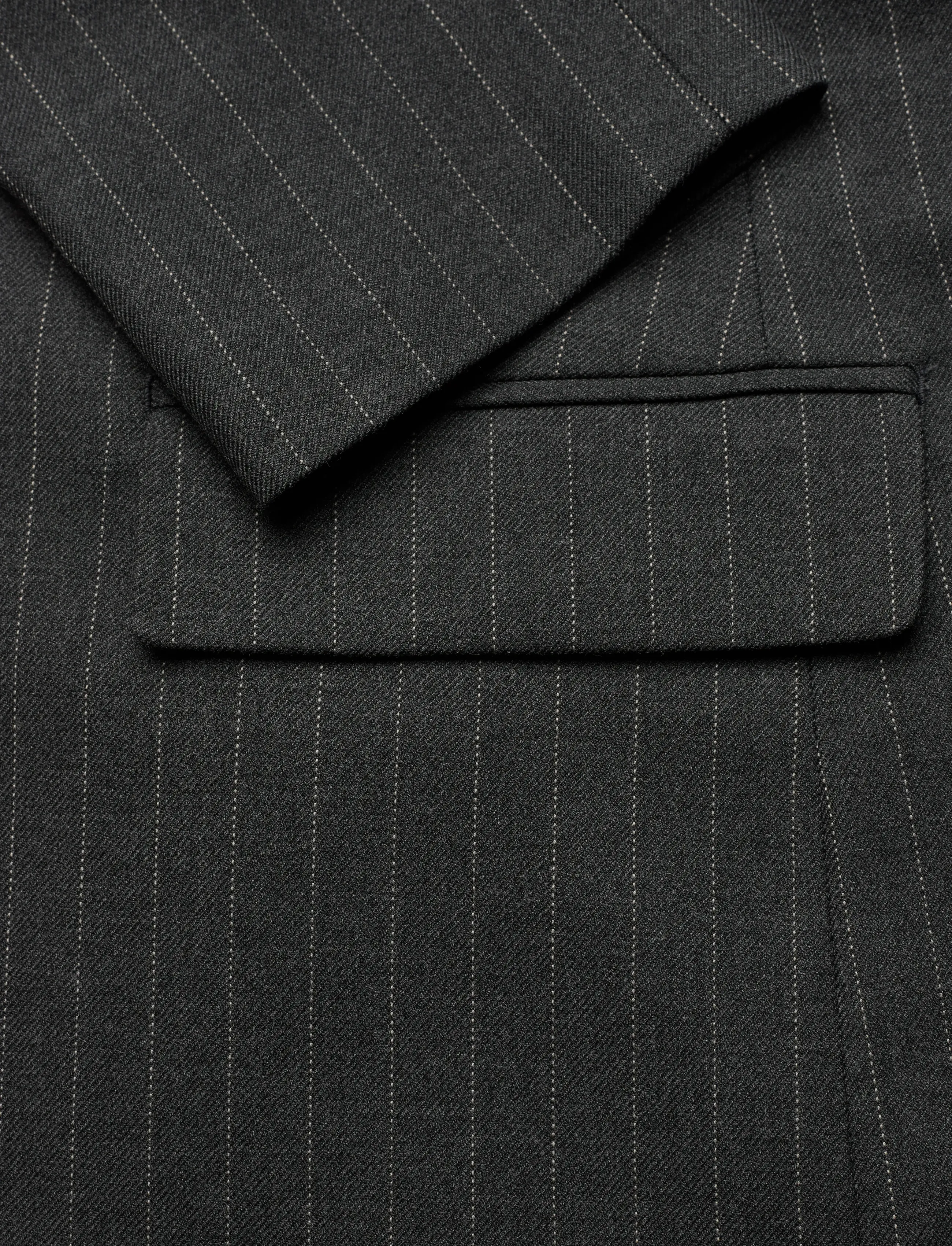 FIVEUNITS - FridaFV - kahes joones nööpidega bleiserid - meteorite pinstripe - 5