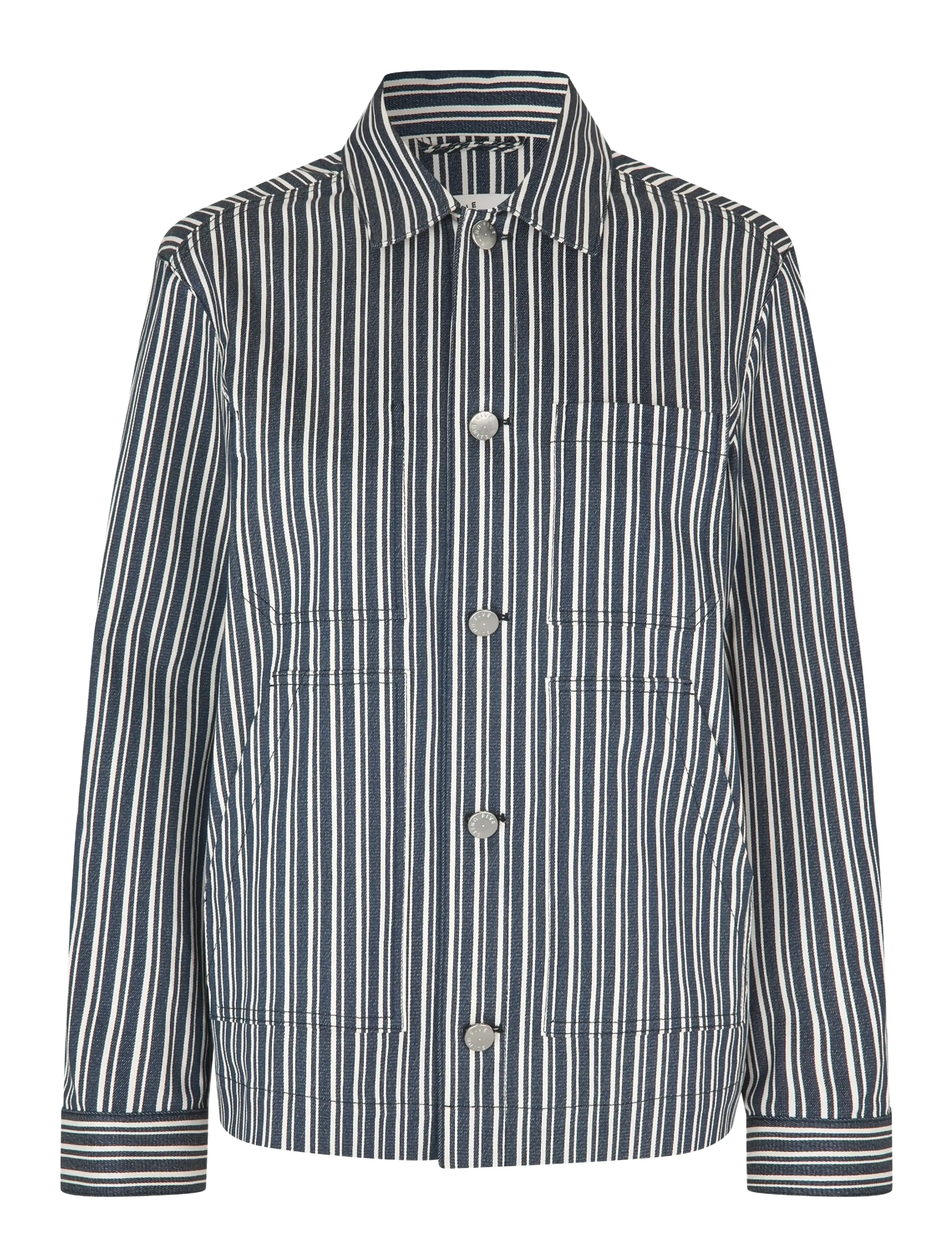 FIVEUNITS - StellaFV - outerwear - indigo stripe - 1