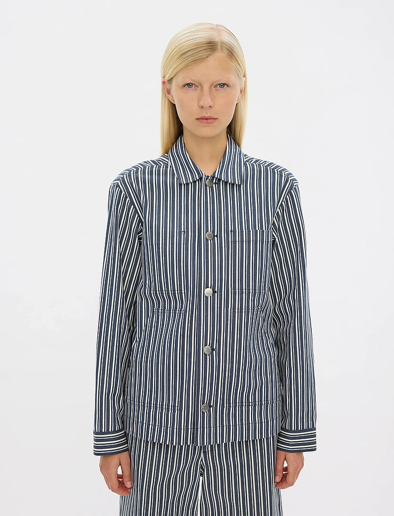 FIVEUNITS - StellaFV - forårsjakker - indigo stripe - 0