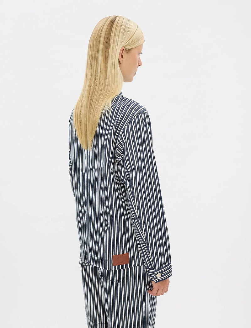 FIVEUNITS - StellaFV - forårsjakker - indigo stripe - 4