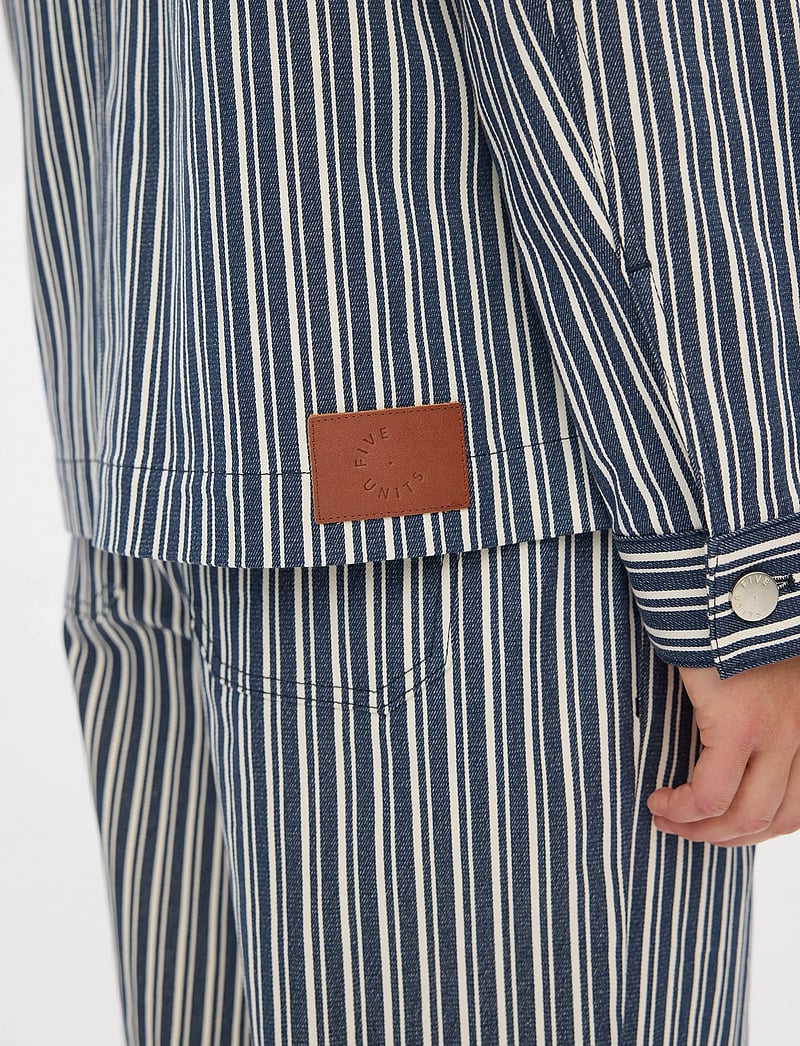 FIVEUNITS - StellaFV - forårsjakker - indigo stripe - 5