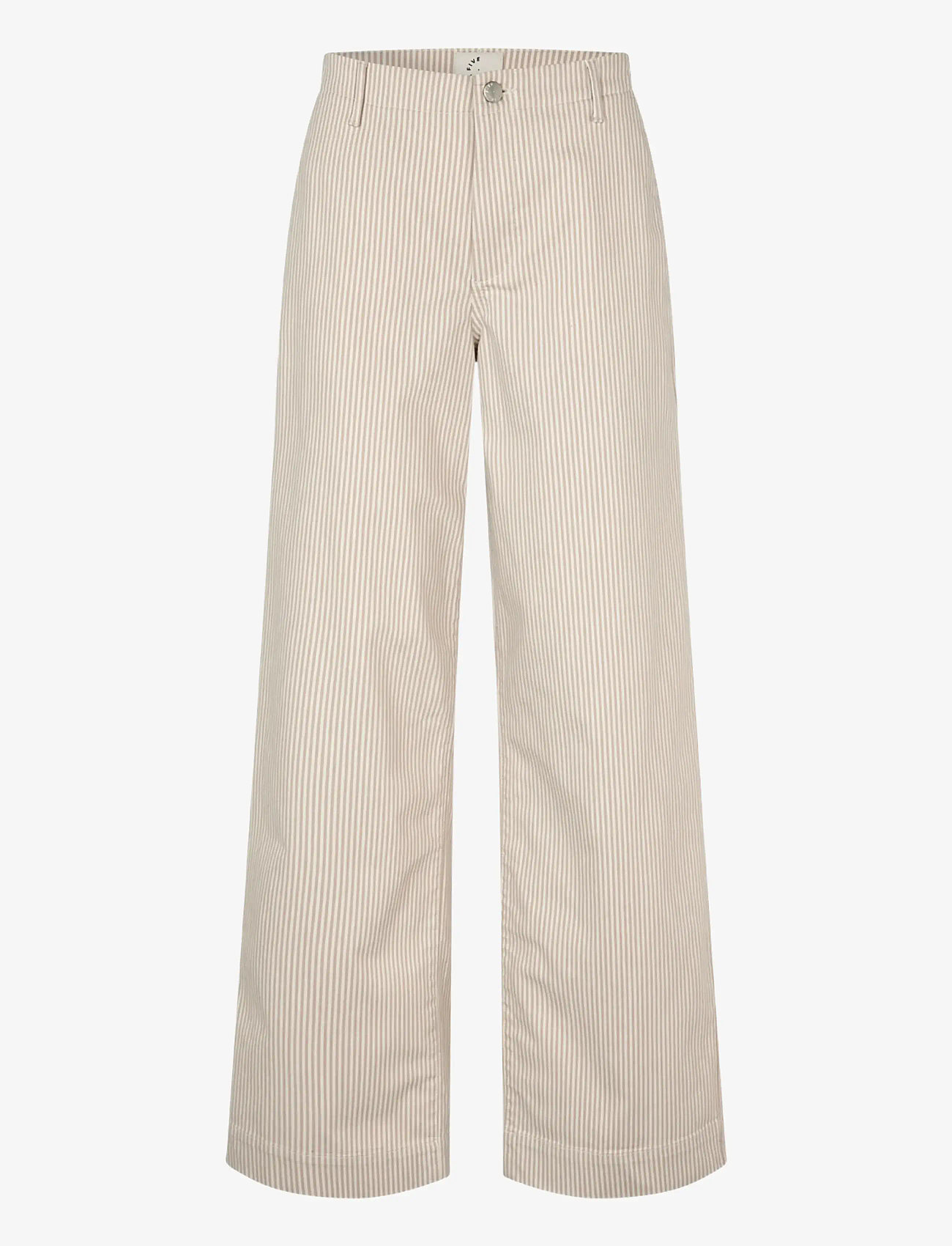 FIVEUNITS - EricaFV - hosen mit weitem bein - oat milk stripe - 1