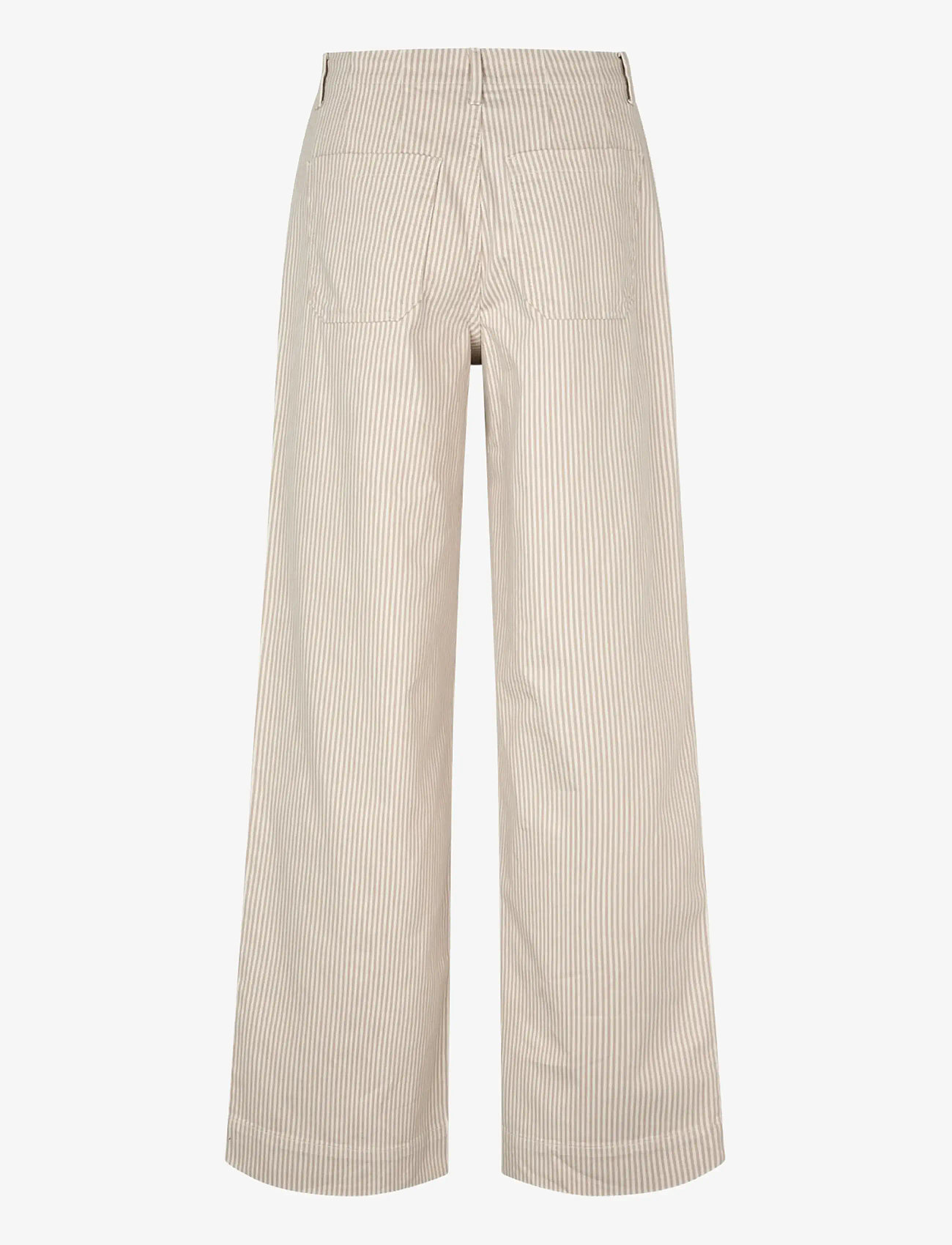 FIVEUNITS - EricaFV - hosen mit weitem bein - oat milk stripe - 2