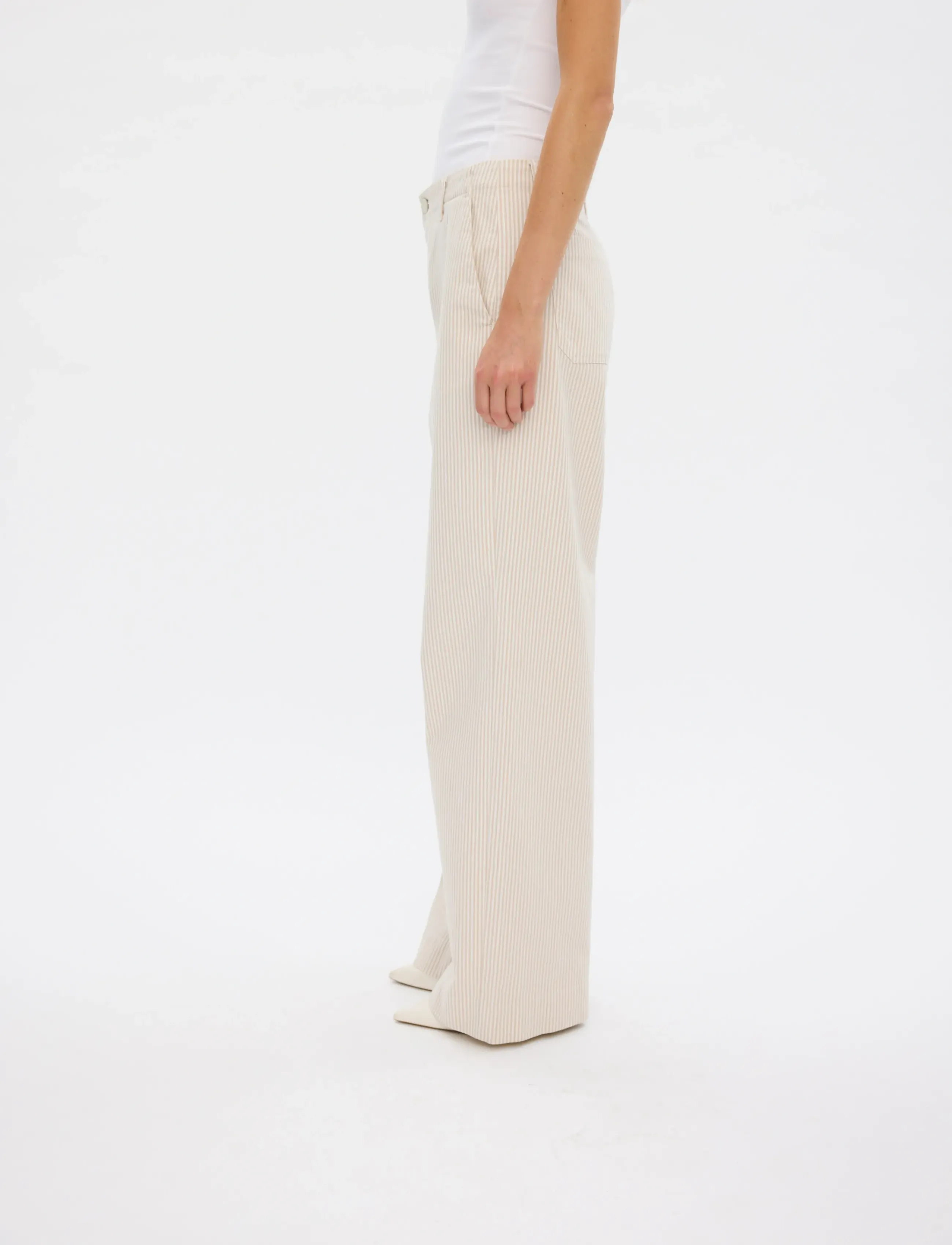 FIVEUNITS - EricaFV - festklær til outlet-priser - oat milk stripe - 5