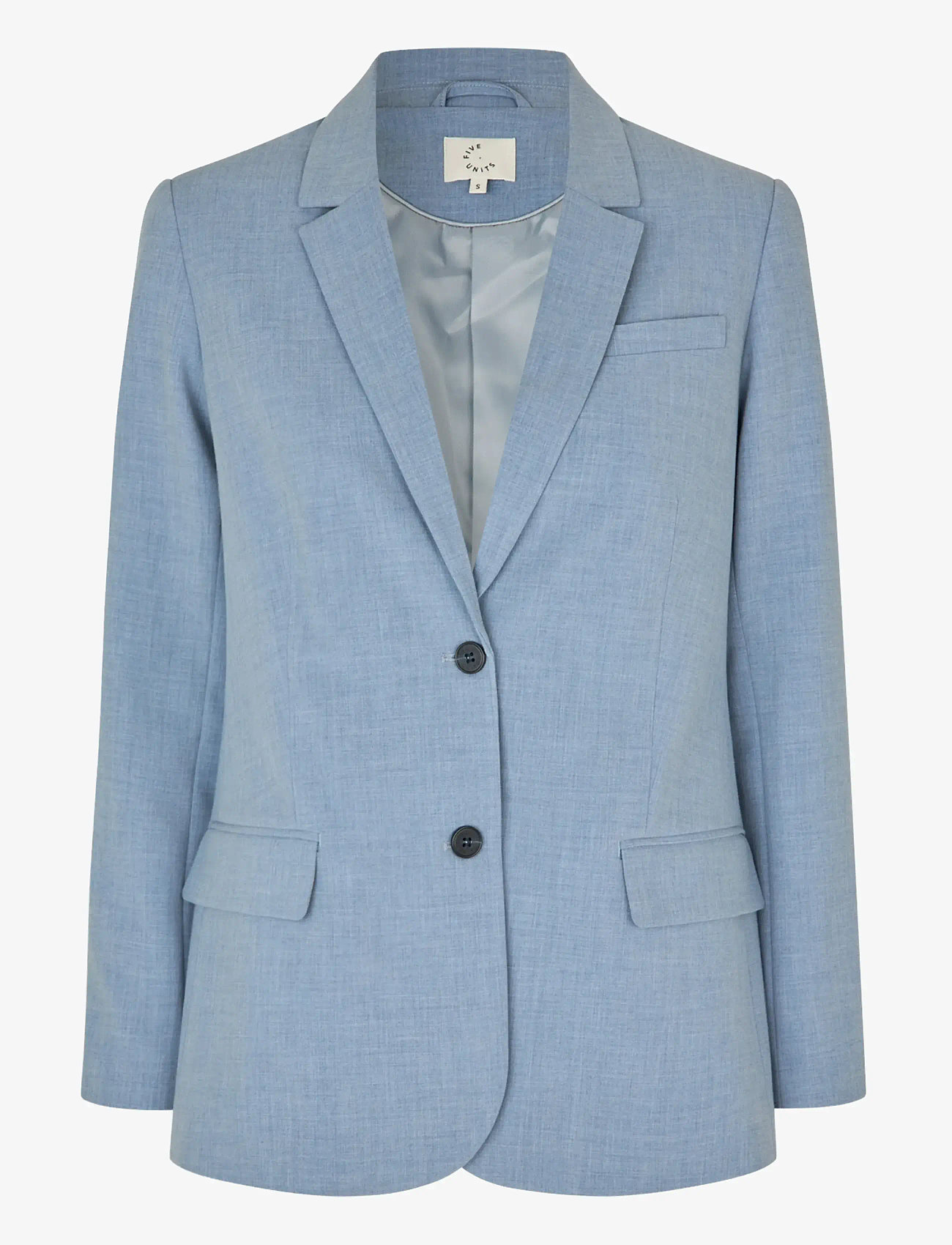 FIVEUNITS - HannahFV - enkeltradede blazere - dawn blue - 1
