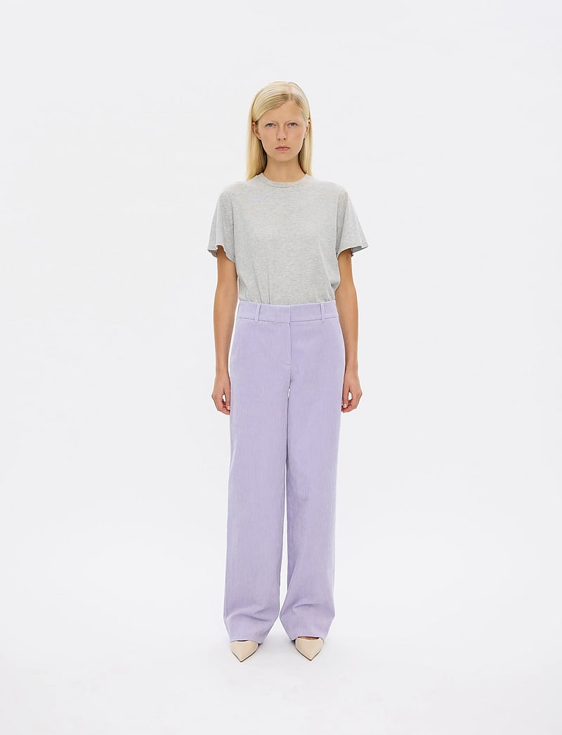 FIVEUNITS - DenaFV - bukser med brede ben - lavender corduroy - 0