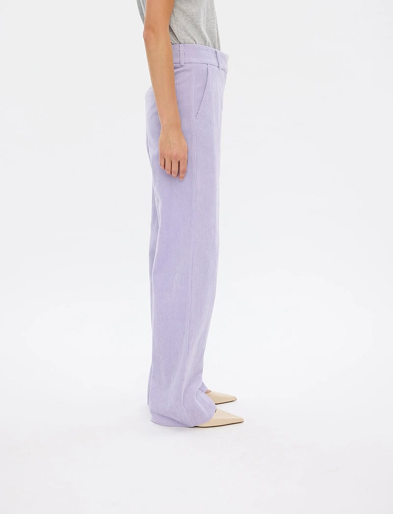 FIVEUNITS - DenaFV - bukser med brede ben - lavender corduroy - 5