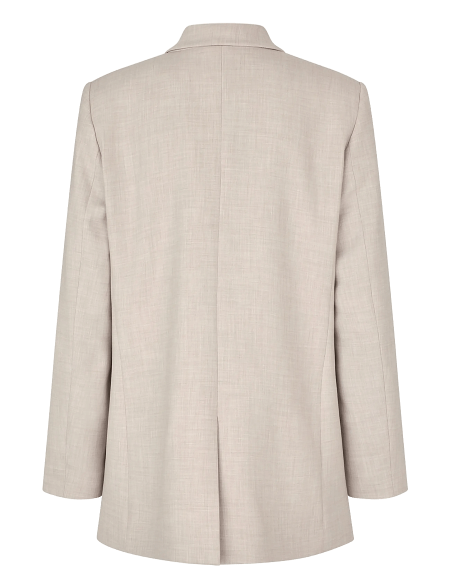FIVEUNITS - FridaFV - dobbeltradede blazere - silver sand melange - 2