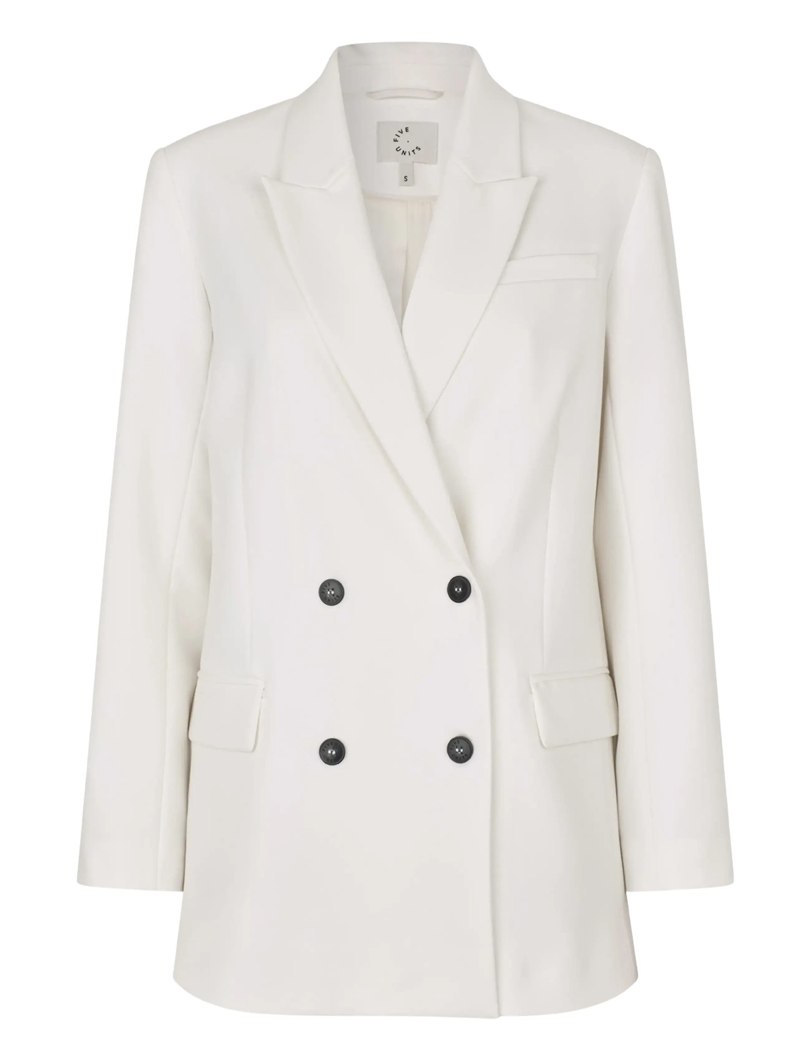 FIVEUNITS FridaFV - Oversized blazere - CREAM / white