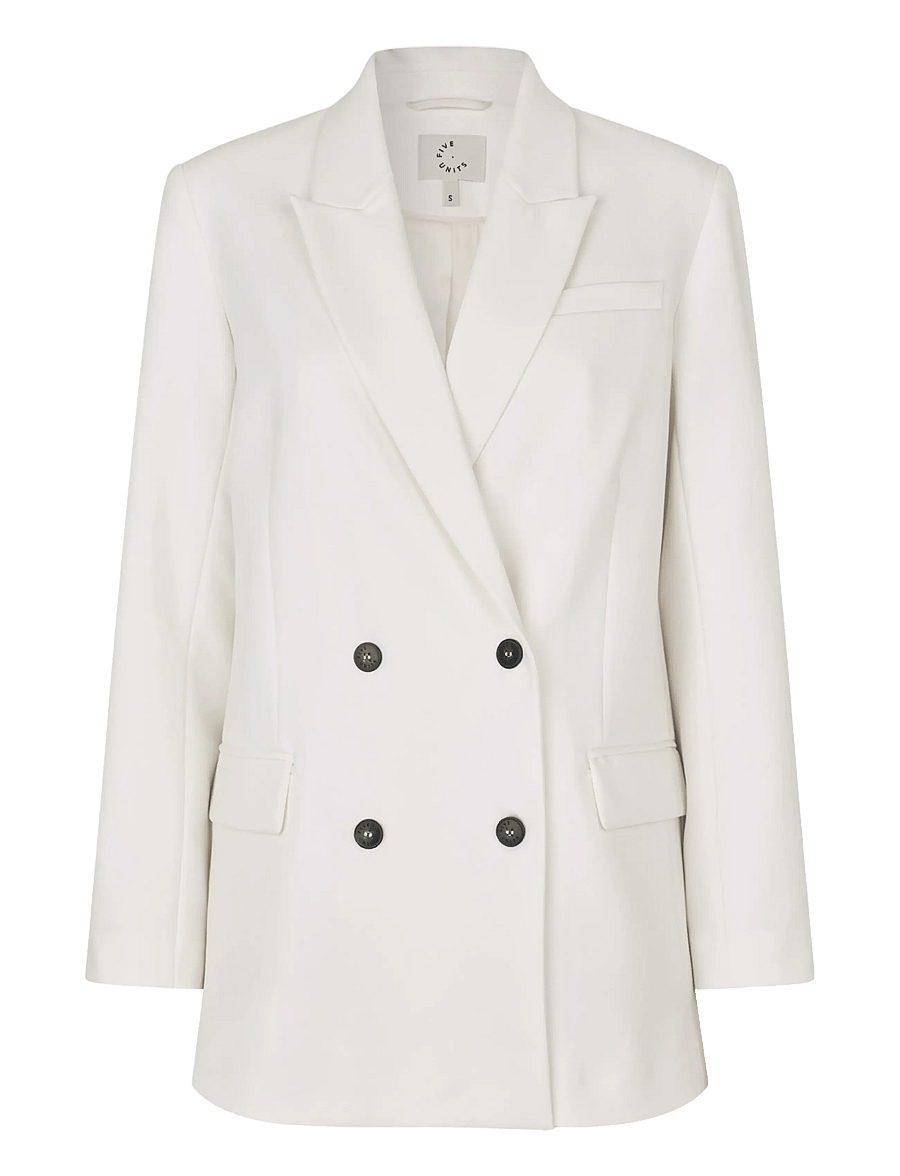 FIVEUNITS - FridaFV - zweireihige blazer - cream - 1