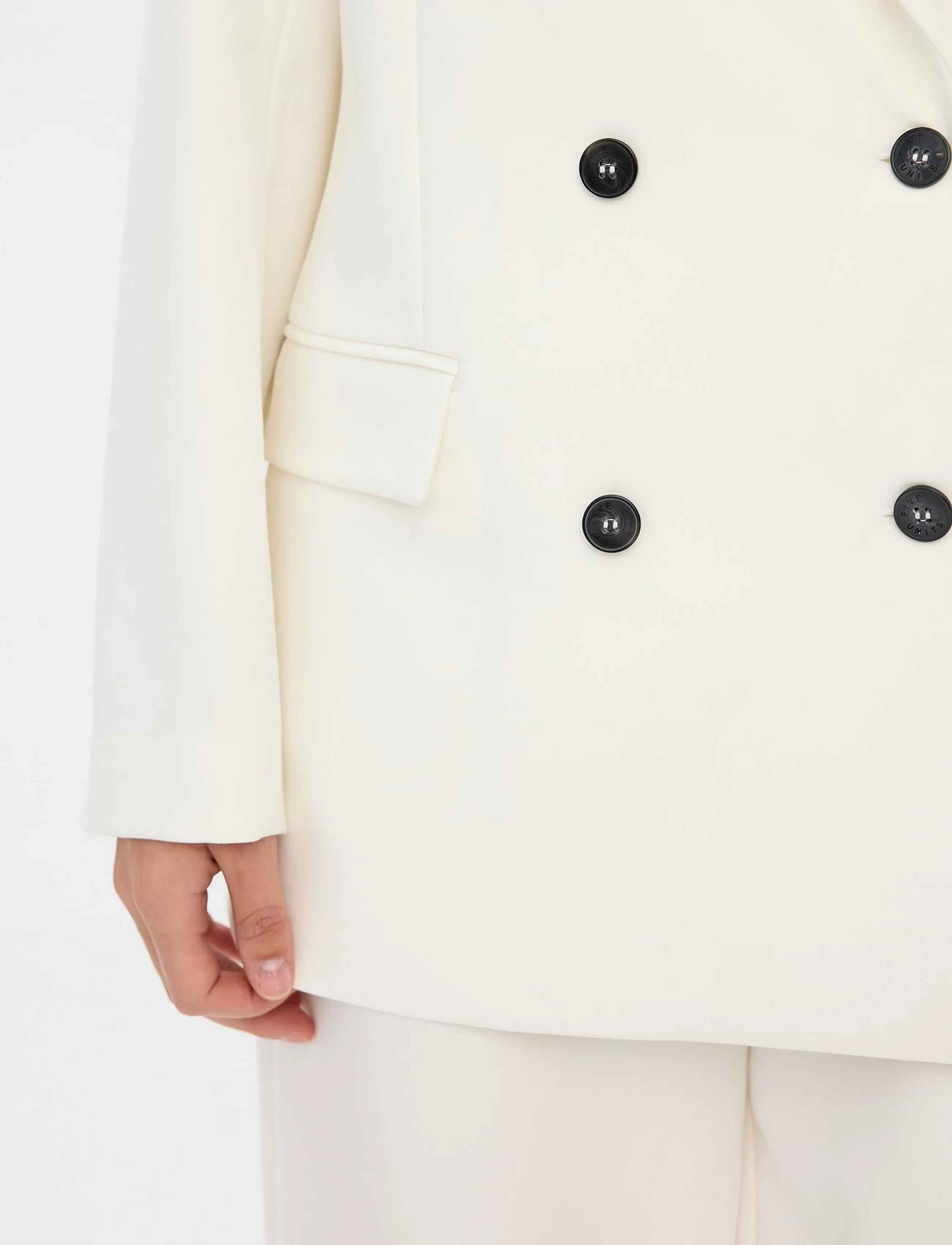 FIVEUNITS - FridaFV - double breasted blazers - cream - 3