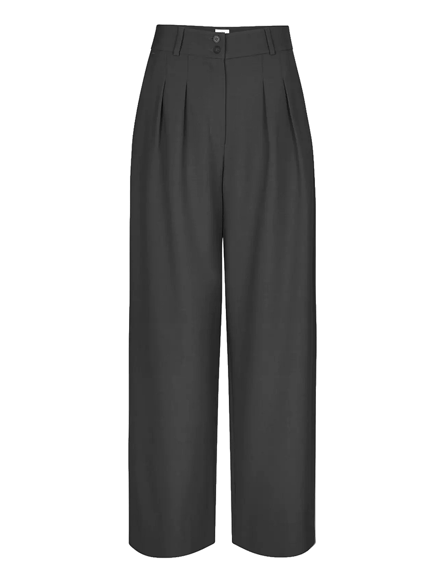 FIVEUNITS - KarenFV - hosen mit weitem bein - charcoal melange - 0