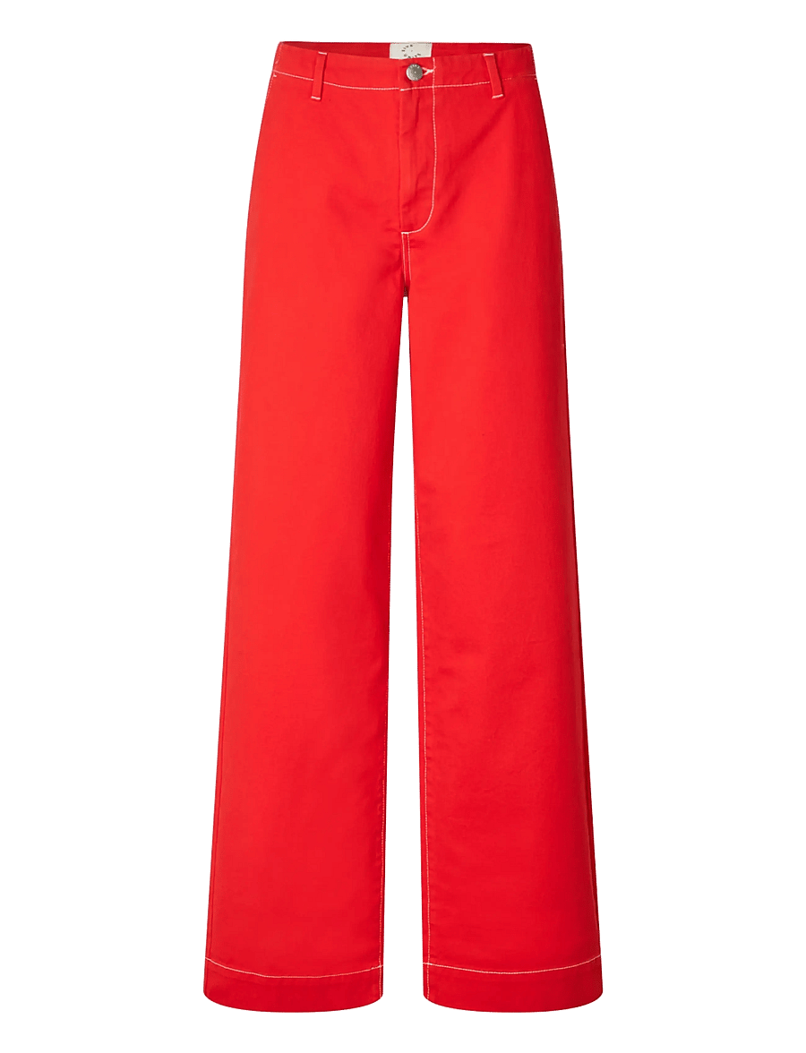 FIVEUNITS - EricaFV - hosen mit weitem bein - poppy red - 1