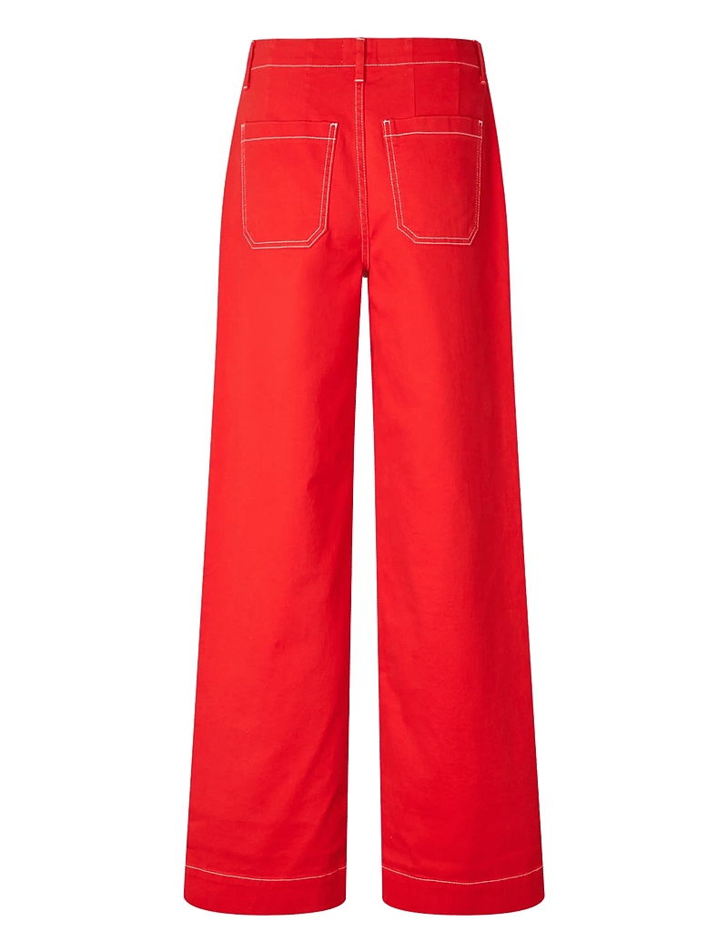 FIVEUNITS - EricaFV - bukser med brede ben - poppy red - 2