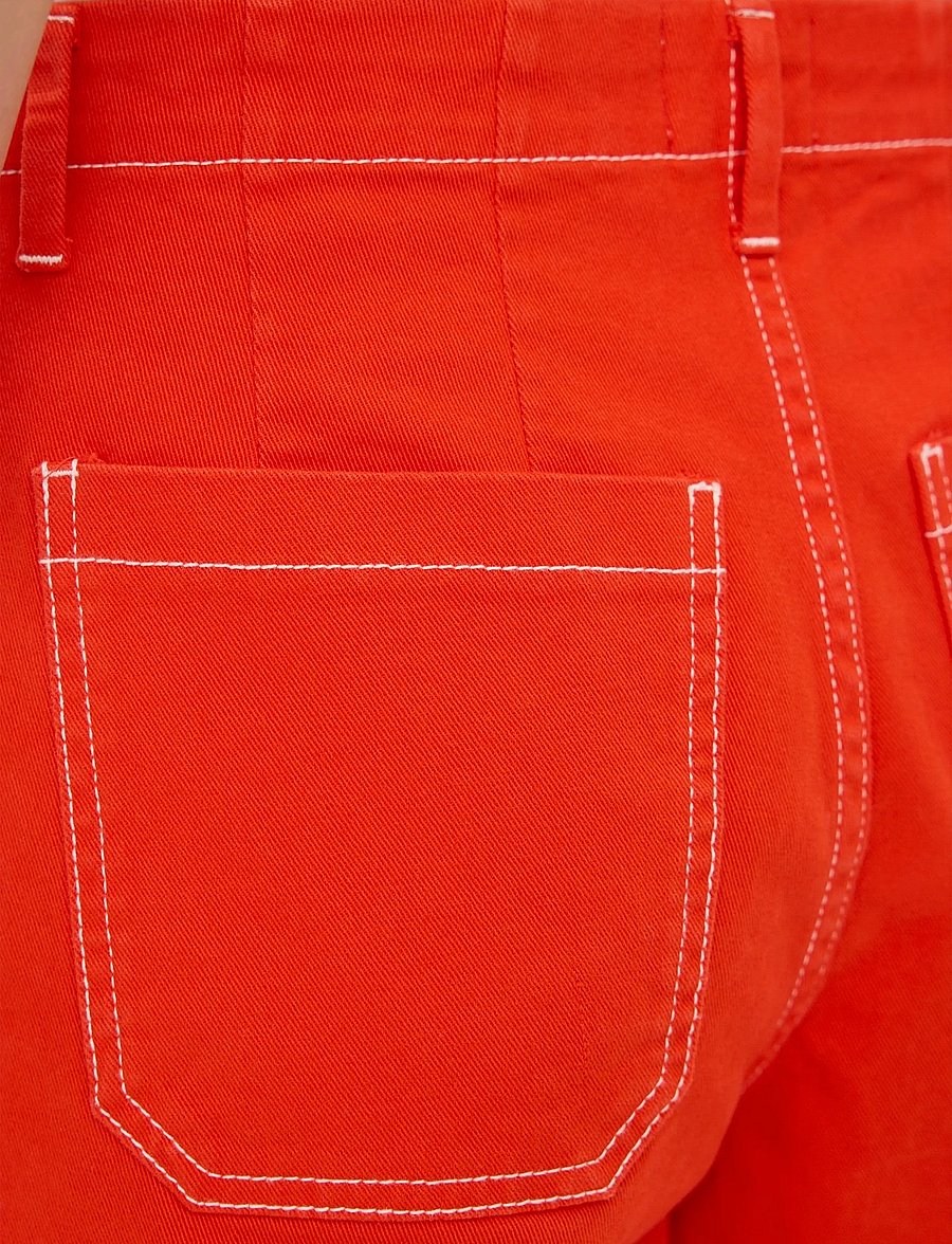 FIVEUNITS - EricaFV - hosen mit weitem bein - poppy red - 3