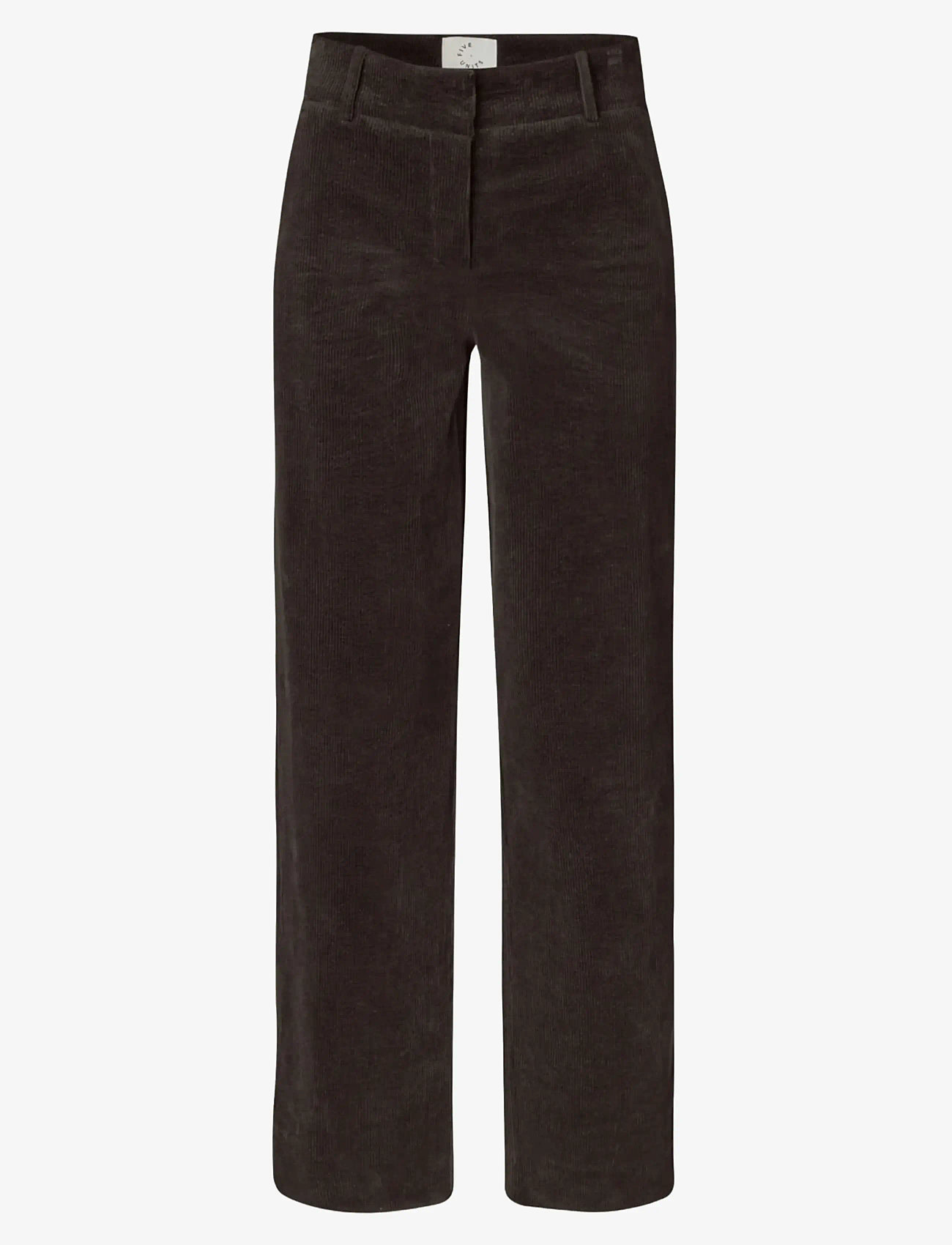 FIVEUNITS - DenaFV - wide leg trousers - dark coffee corduroy - 0