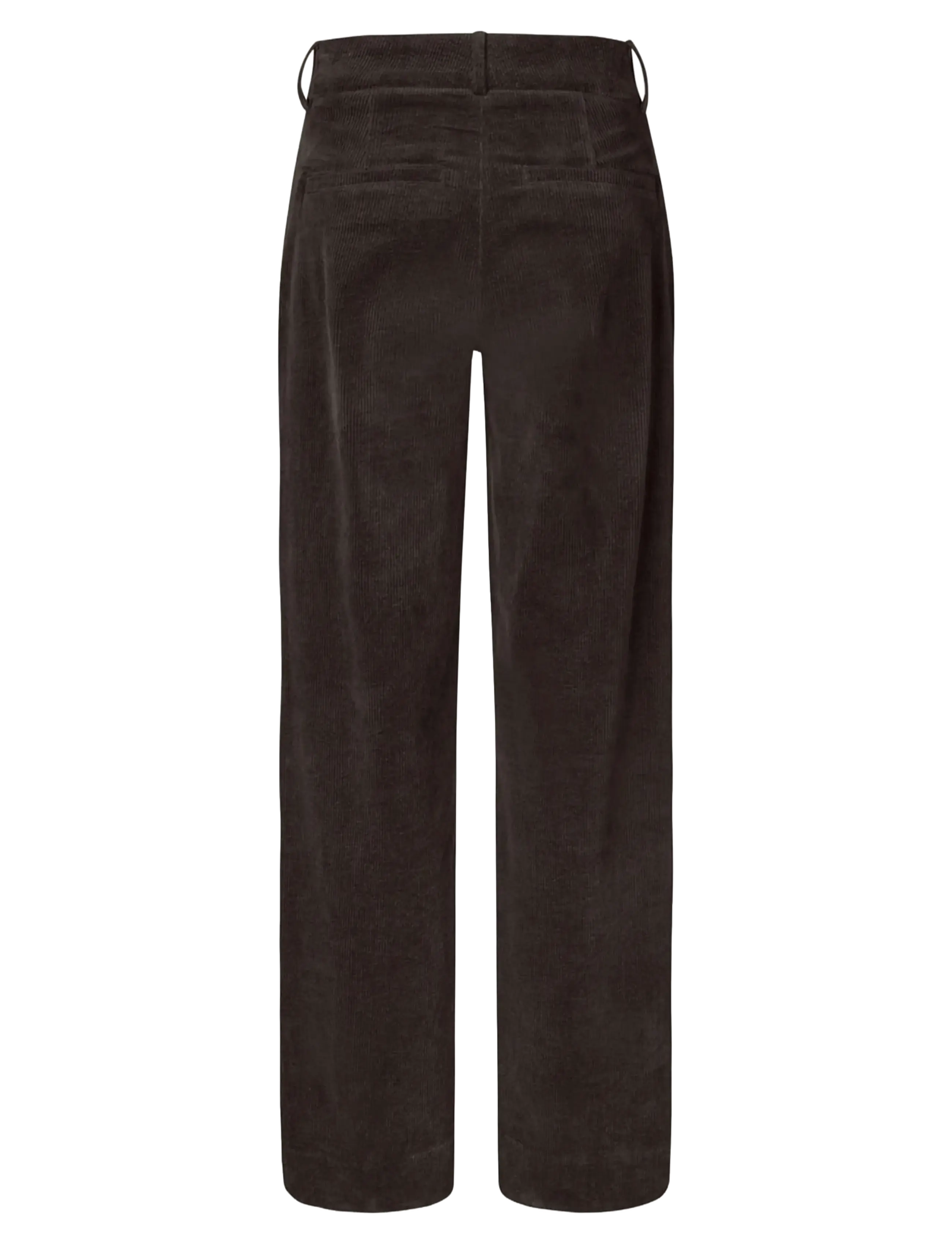 FIVEUNITS - DenaFV - bukser med brede ben - dark coffee corduroy - 1