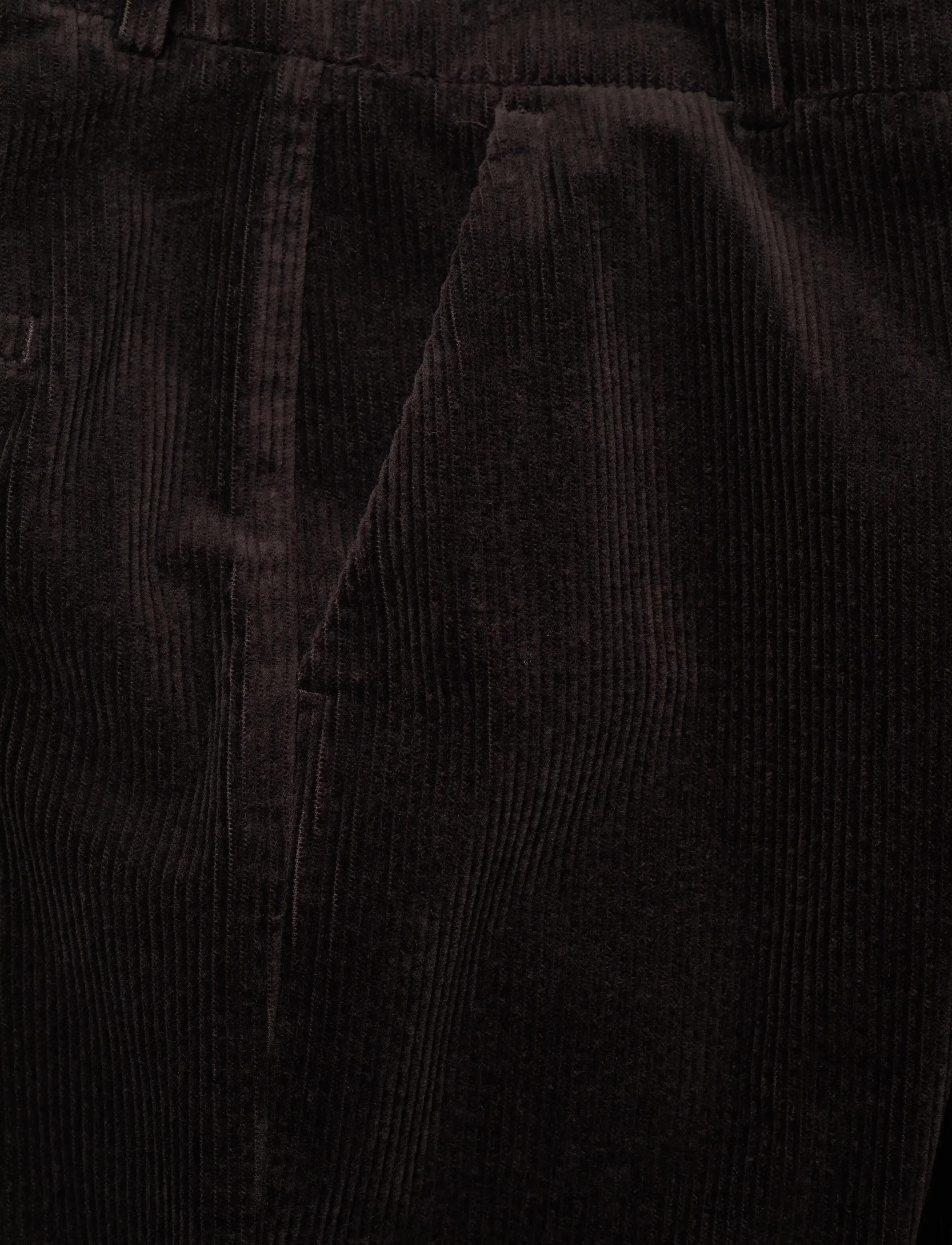 FIVEUNITS - DenaFV - bukser med brede ben - dark coffee corduroy - 2