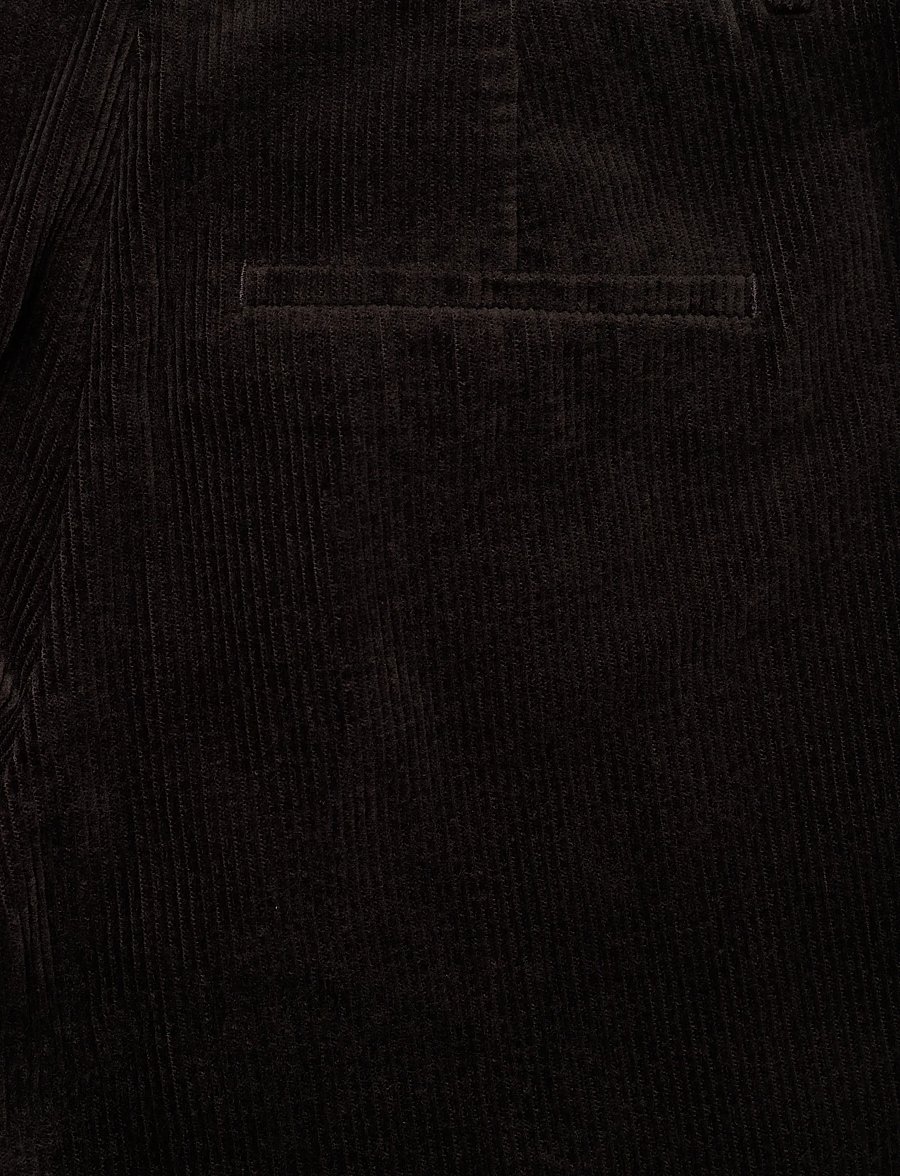 FIVEUNITS - DenaFV - hosen mit weitem bein - dark coffee corduroy - 4