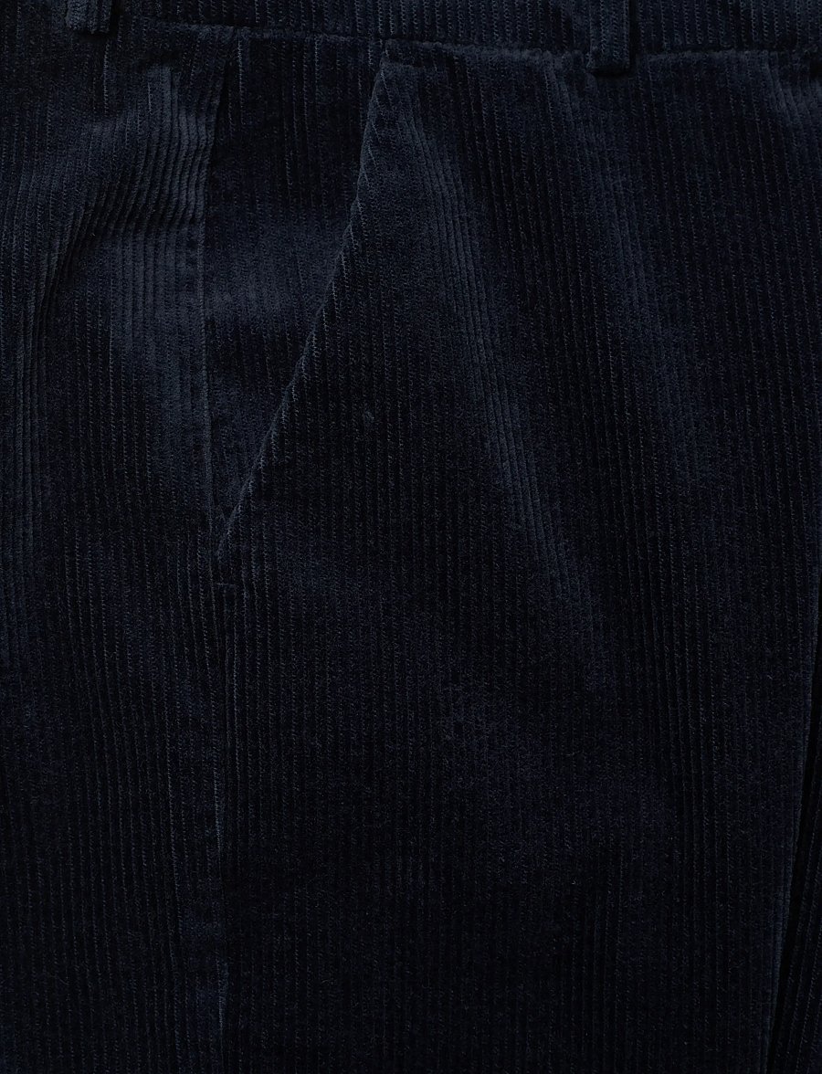 FIVEUNITS - DenaFV - bukser med brede ben - navy corduroy - 2