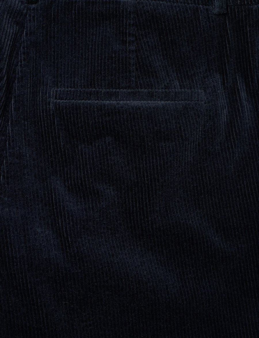 FIVEUNITS - DenaFV - bukser med brede ben - navy corduroy - 4