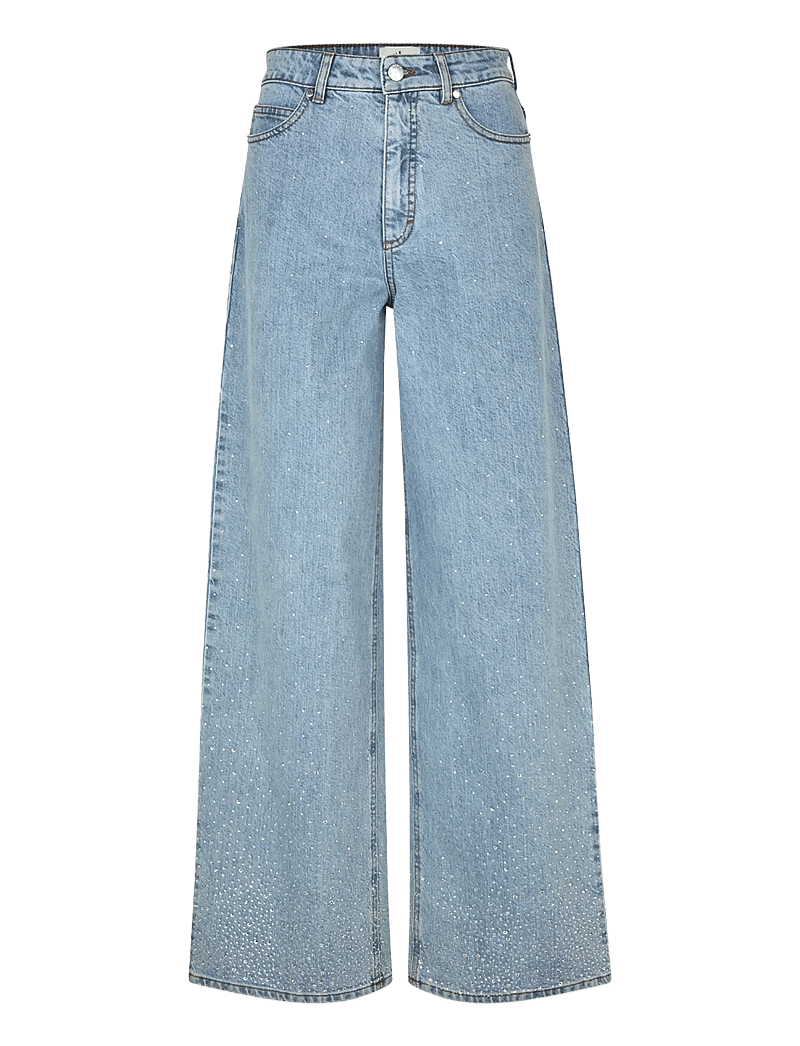 FIVEUNITS - AbbyFV - brede jeans - light rinse rhinestone - 1