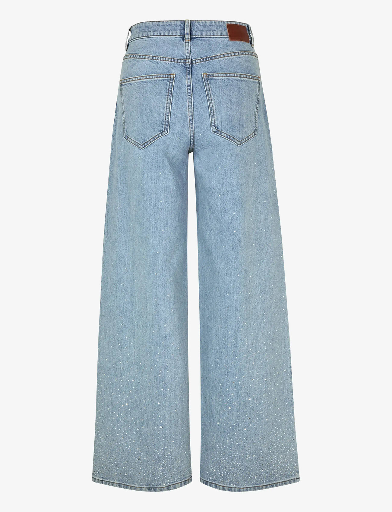 FIVEUNITS - AbbyFV - laia säärega teksad - light rinse rhinestone - 2