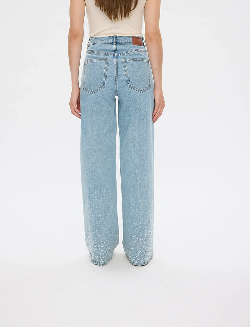 FIVEUNITS - AbbyFV - brede jeans - light rinse rhinestone - 4