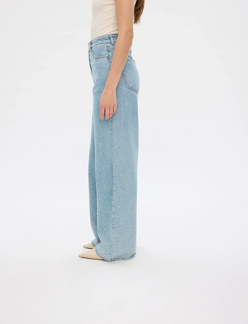 FIVEUNITS - AbbyFV - brede jeans - light rinse rhinestone - 5