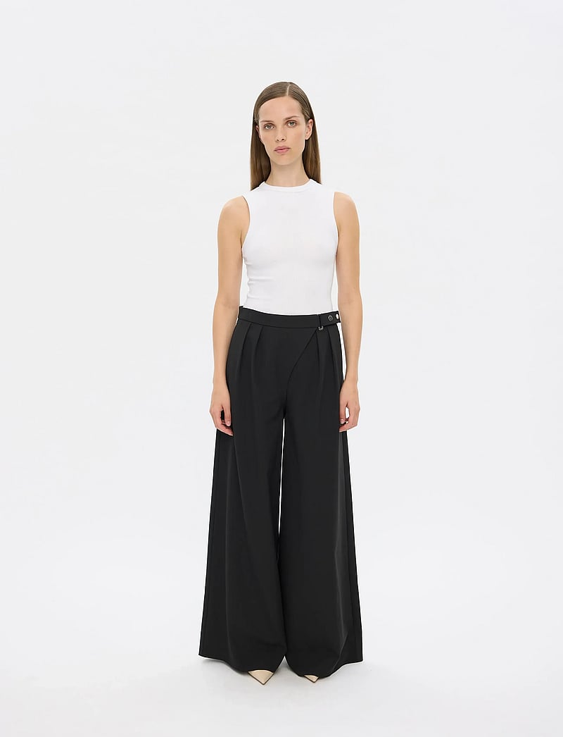 FIVEUNITS - UmaFV - bukser med brede ben - black - 0