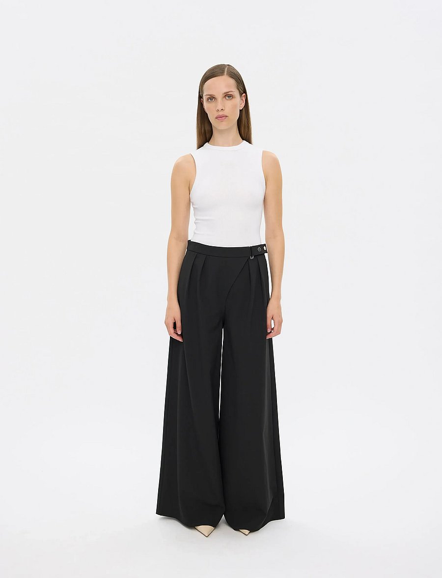 FIVEUNITS - UmaFV - hosen mit weitem bein - black - 0
