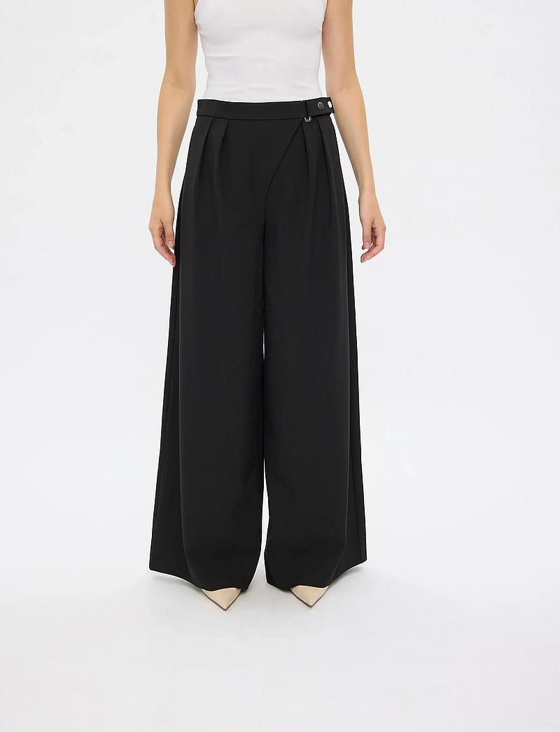 FIVEUNITS - UmaFV - bukser med brede ben - black - 3