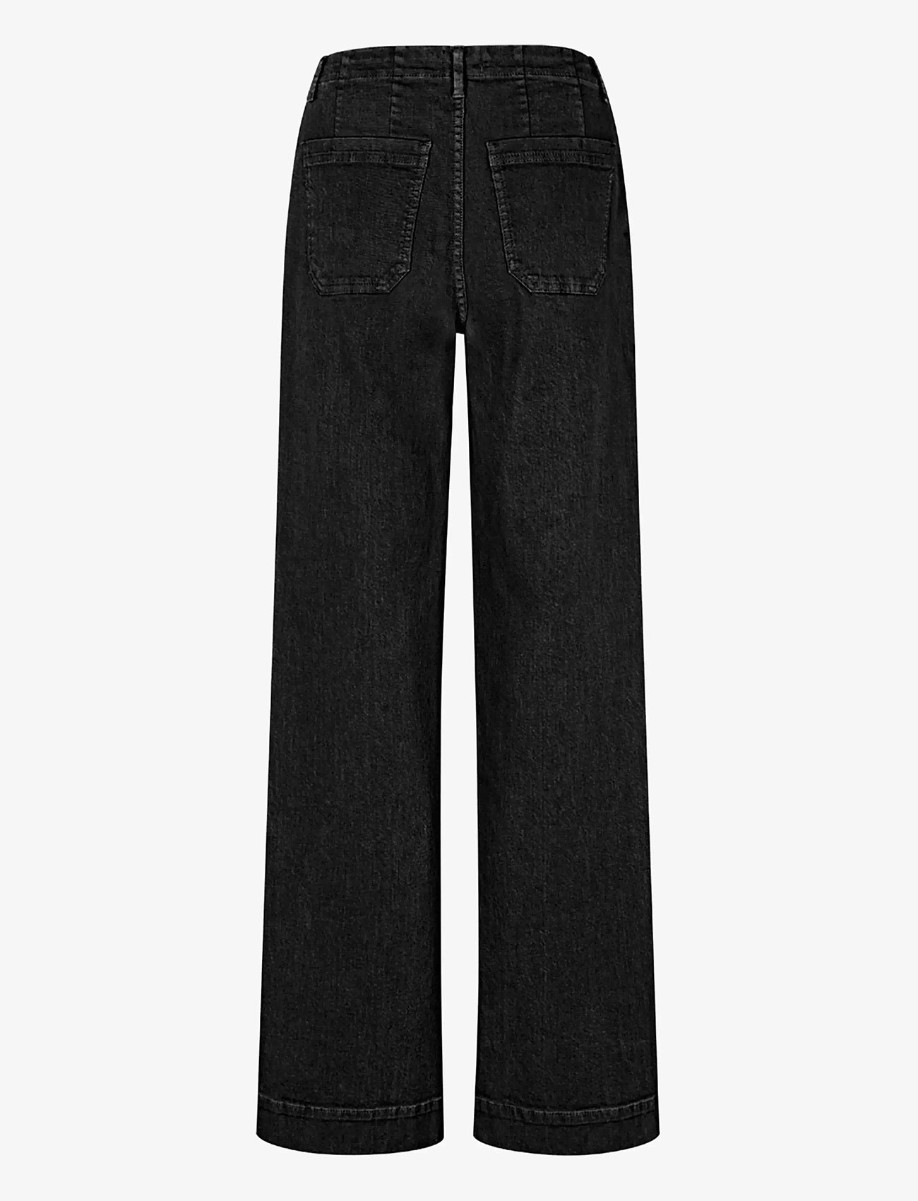 FIVEUNITS - EricaFV - hosen mit weitem bein - black rinse - 1