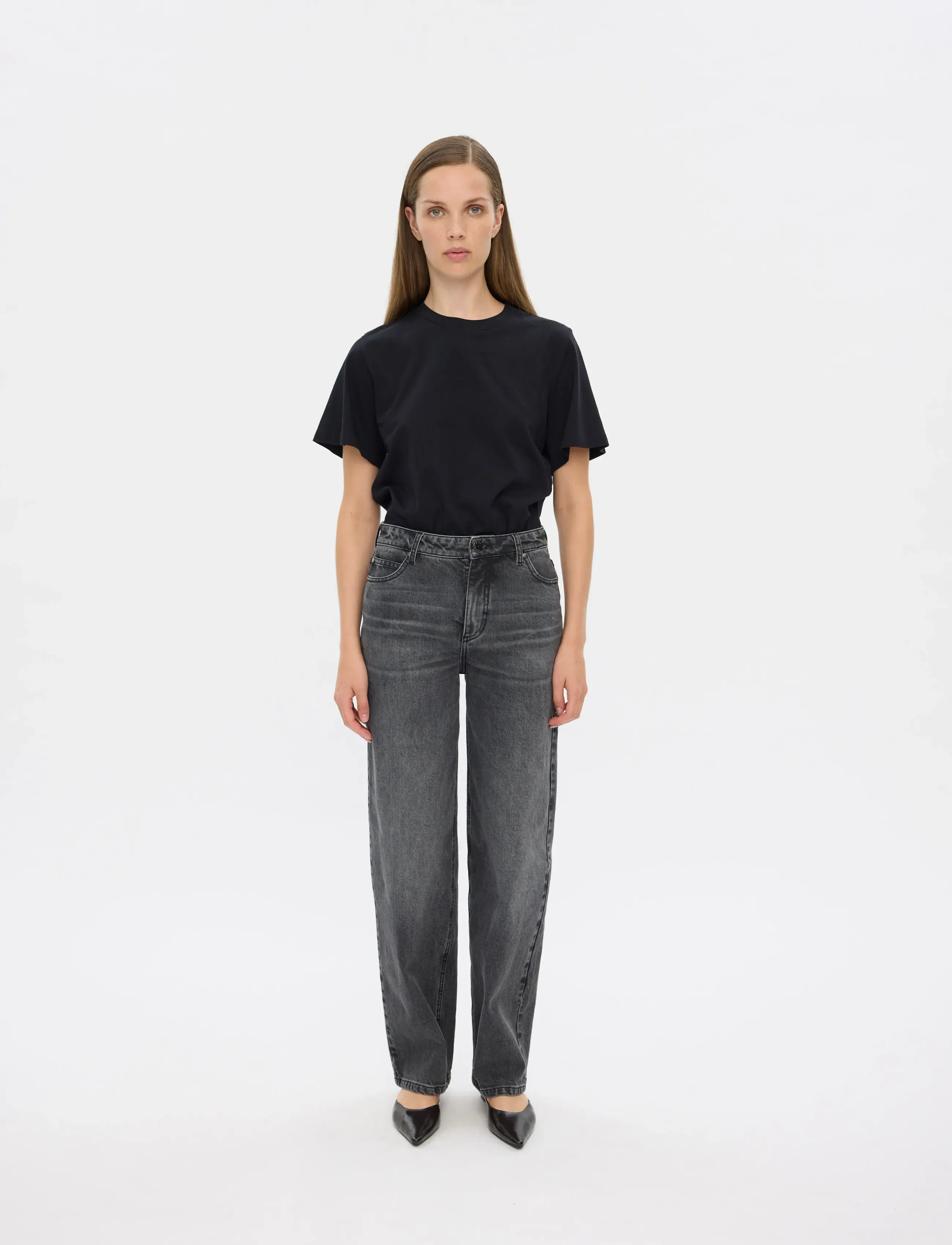 FIVEUNITS BillieFV - Nyheter - WORN-IN BLACK / grey