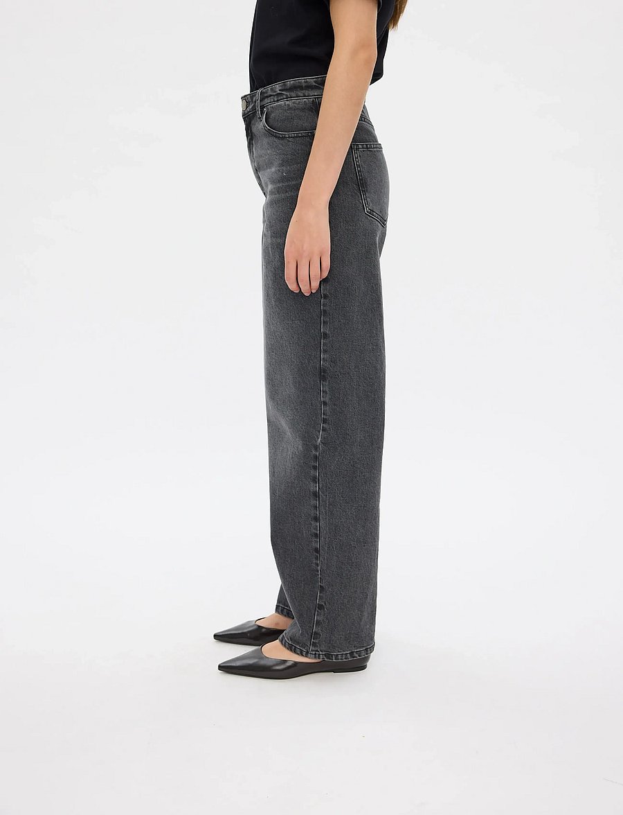 FIVEUNITS - BillieFV - hosen mit weitem bein - worn-in black - 5