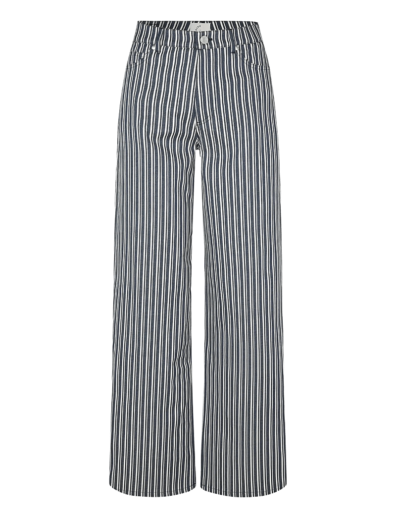 FIVEUNITS - EricaFV - vida byxor - indigo stripe - 0