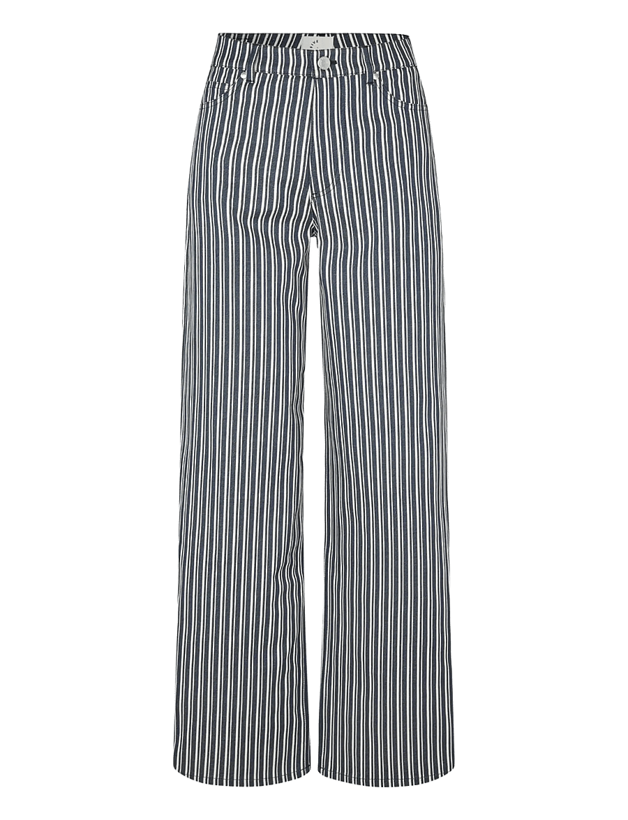 FIVEUNITS - EricaFV - laia säärega püksid - indigo stripe - 0