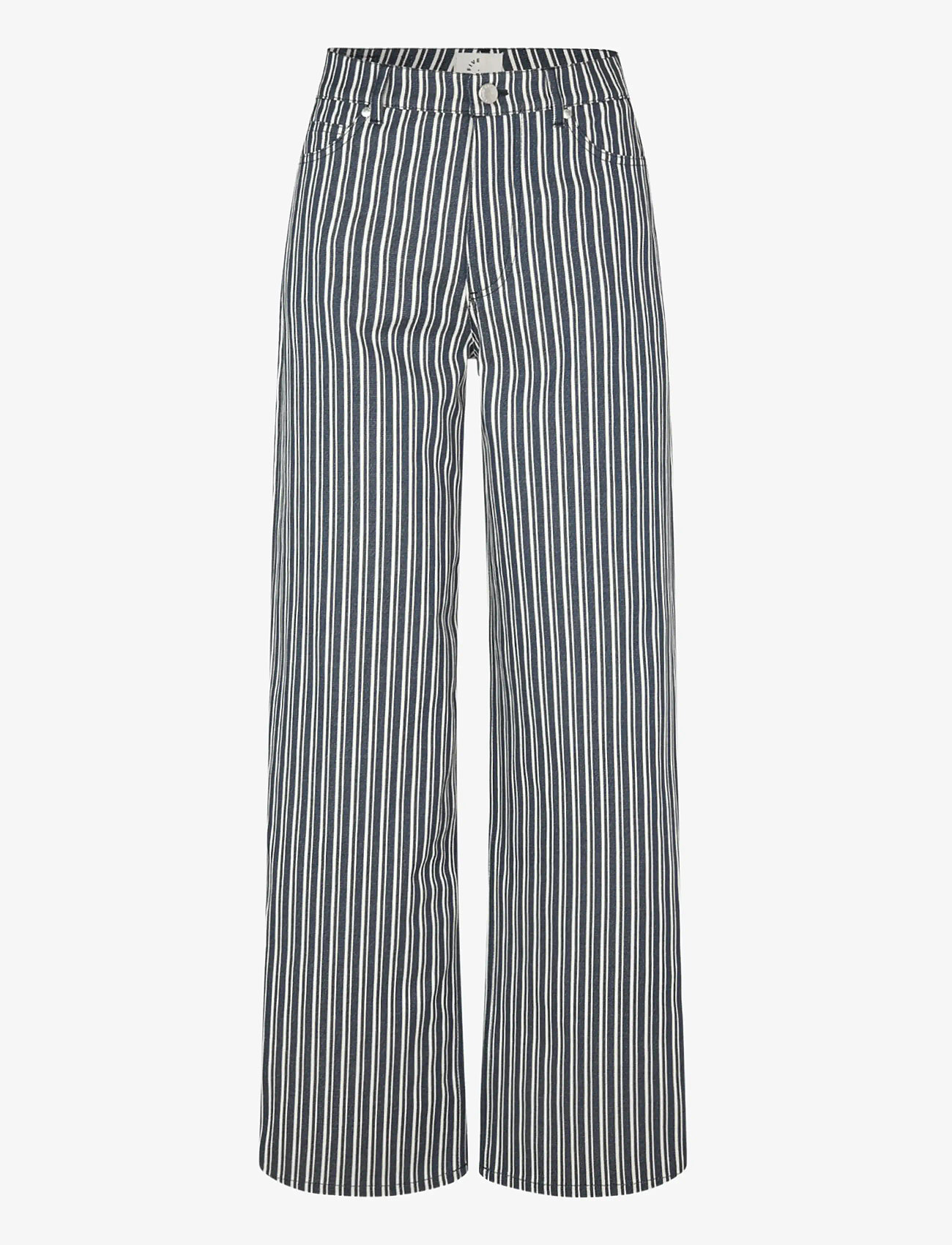 FIVEUNITS - EricaFV - wide leg trousers - indigo stripe - 1