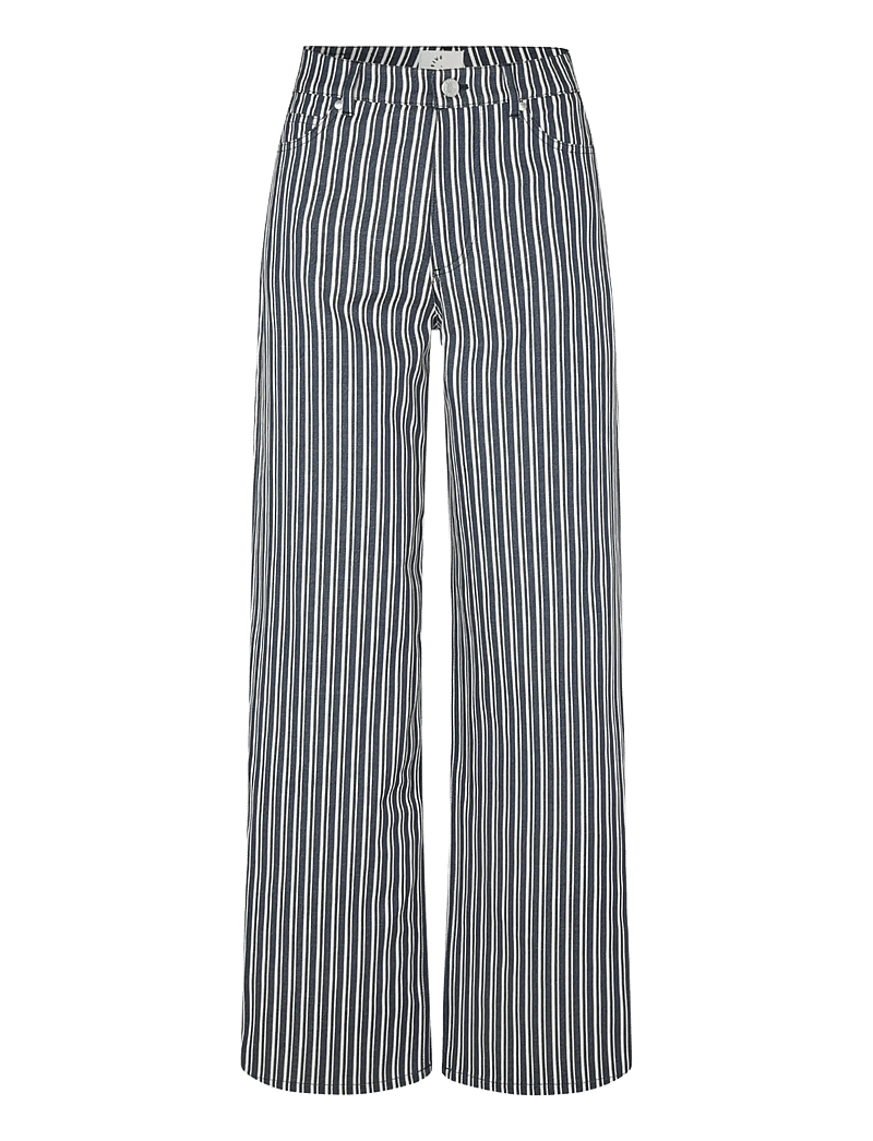 FIVEUNITS - EricaFV - vida byxor - indigo stripe - 1