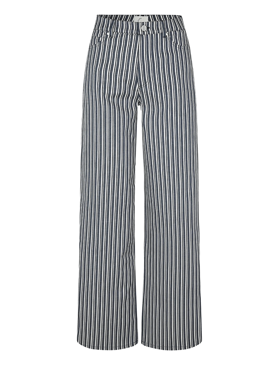 FIVEUNITS - EricaFV - laia säärega püksid - indigo stripe - 1
